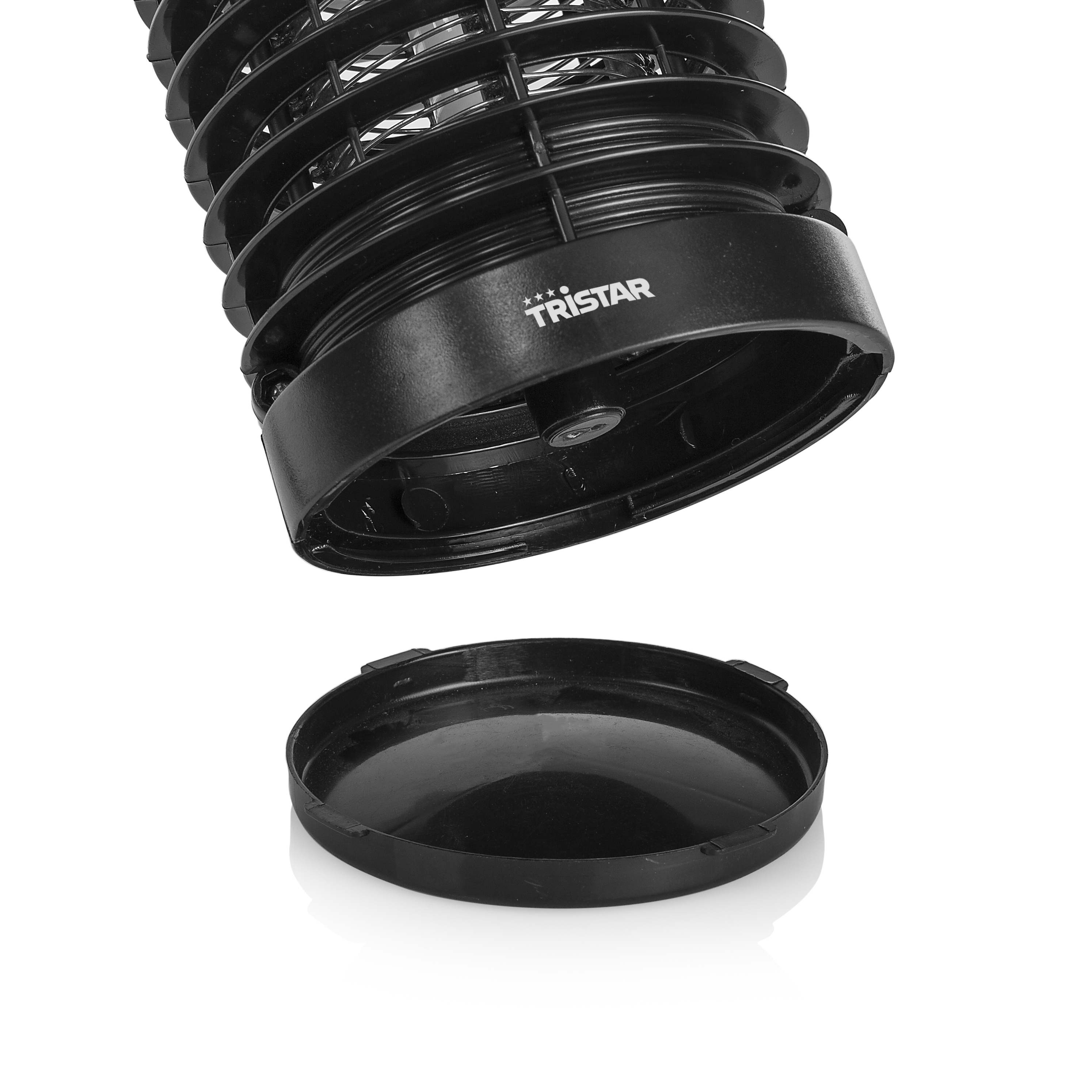 Unterseite der Insektenfalle, TRISTAR-Logo.