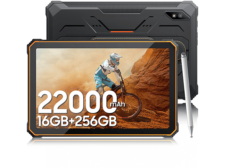 BLACKVIEW Active 8 Pro, Tablet, 256 GB, 10,36 Zoll, Orange