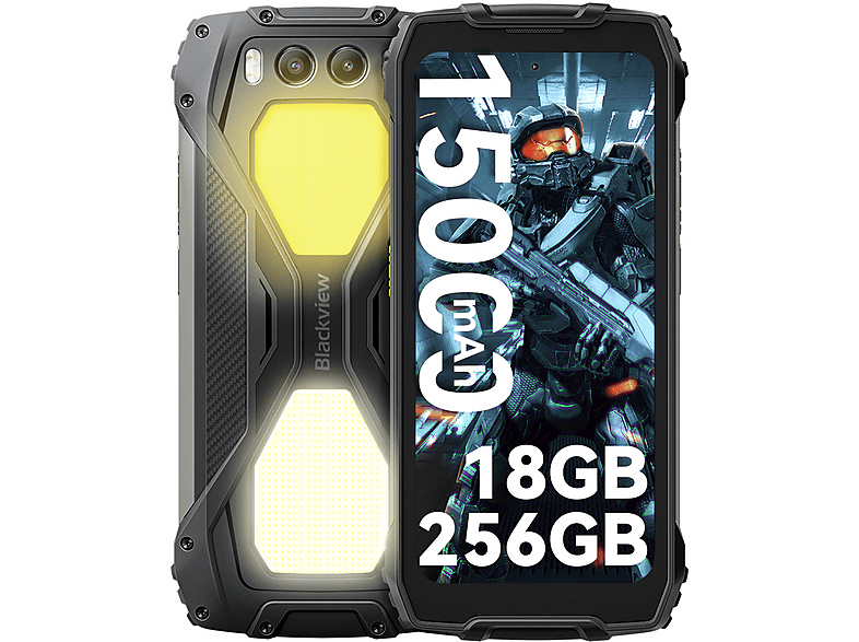 BLACKVIEW BV7300 256 GB Schwarz Dual SIM