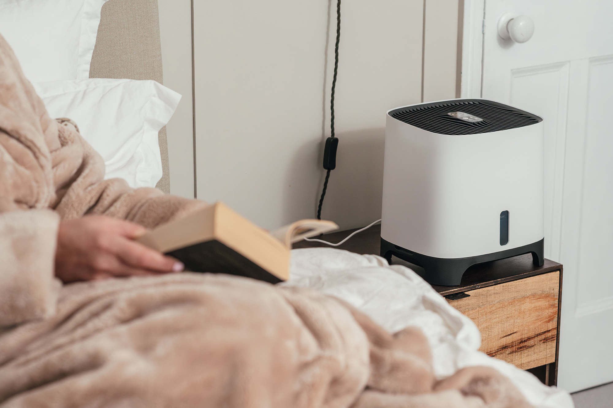 Opakowanie filtra węglowego do osuszacza powietrza z logo i designem MeacoDry Arete.