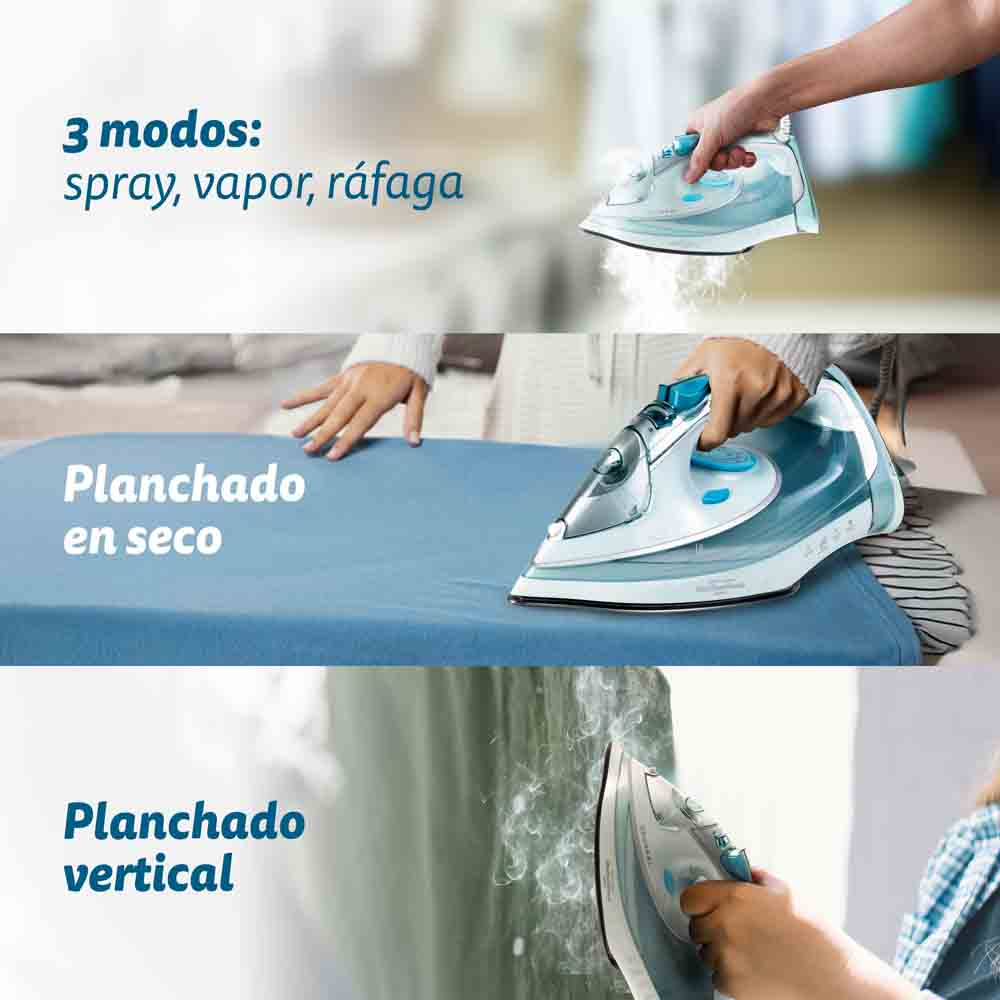 Un deshumidificador blanco con frontal cuadrado, asa lateral e indicador de nivel de agua.