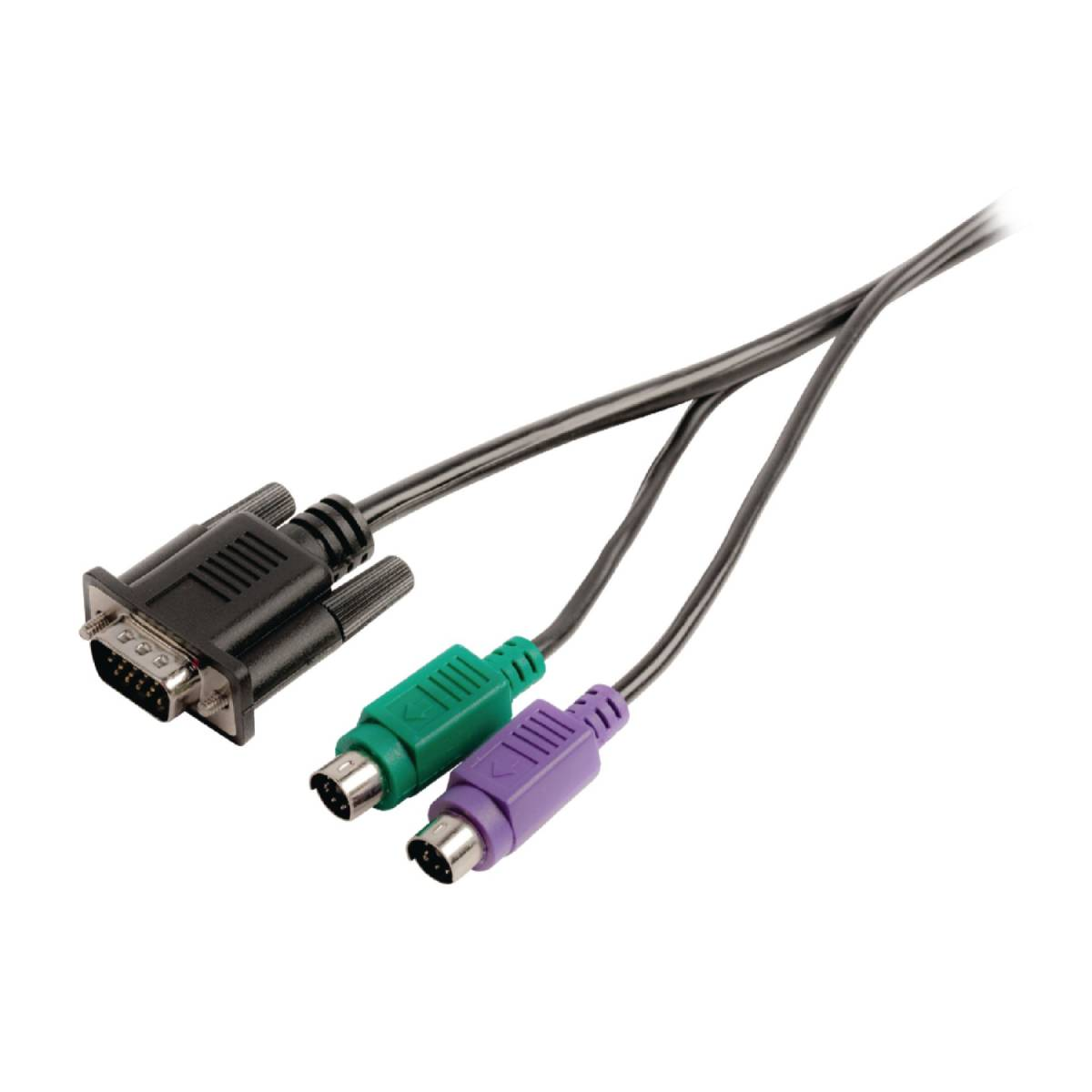 IOGEAR G2L5203P Cavo KVM 3m - VGA + PS/2 Per Switch GCS1716 E GCS1808 - Nero