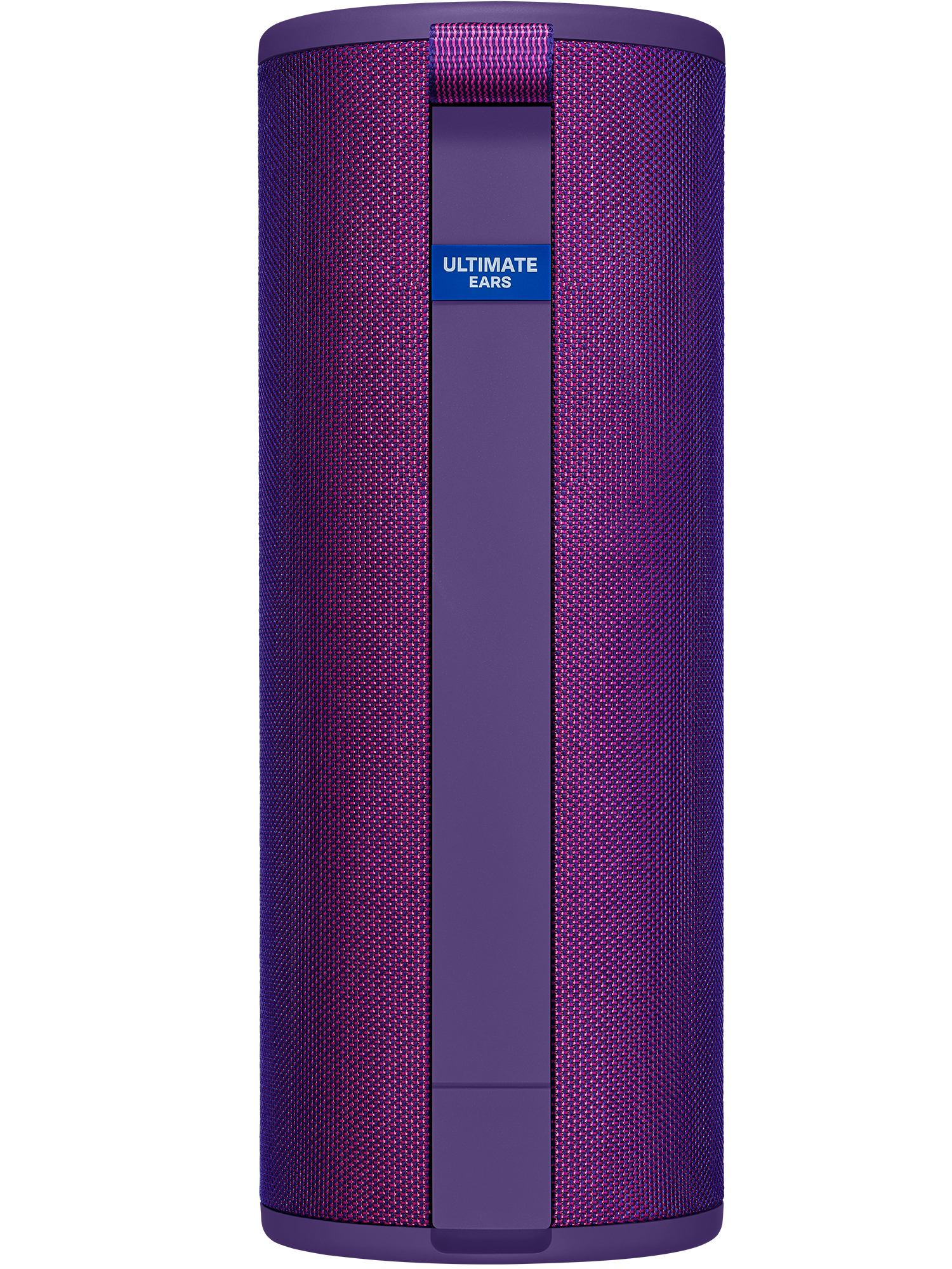 Altavoz morado. Diseño vertical.