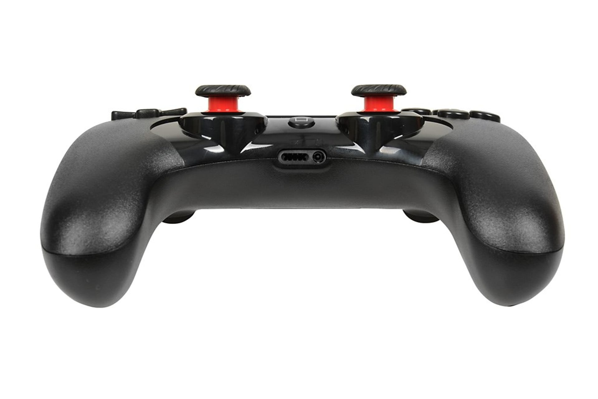 Ein PlayStation 5 Controller in einer Geschenkbox mit rotem Band.