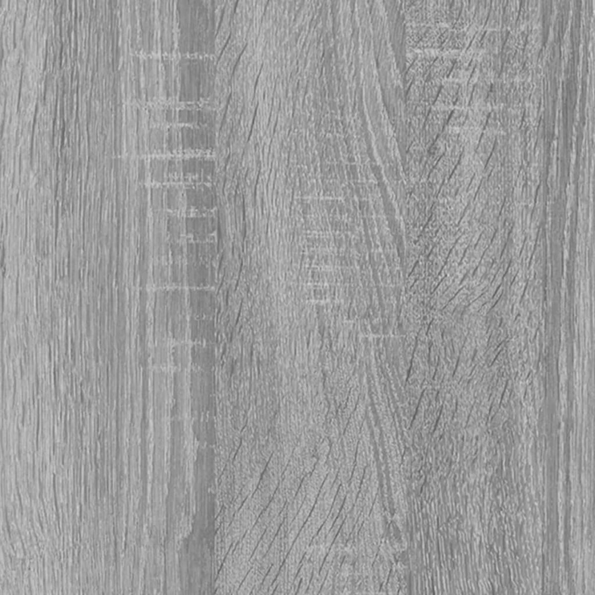 Nahaufnahme der grauen Holzmaserung. Detaillierte Textur des Holzmusters, neutrale Töne.