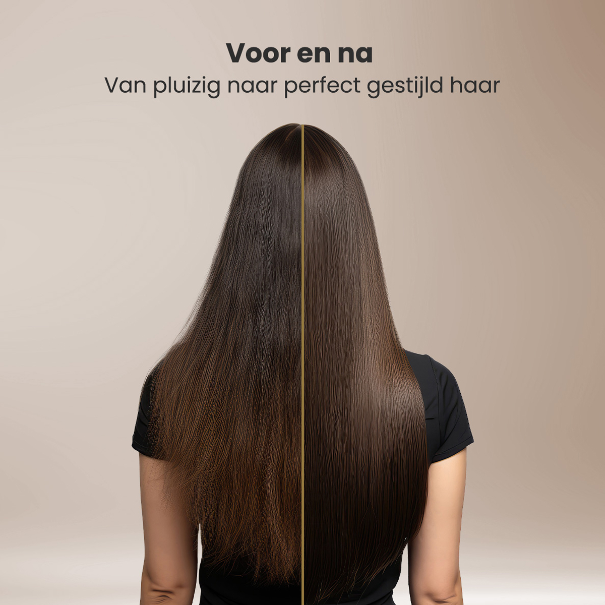 Transformation capillaire : Avant et après coiffure, montrant un contraste.