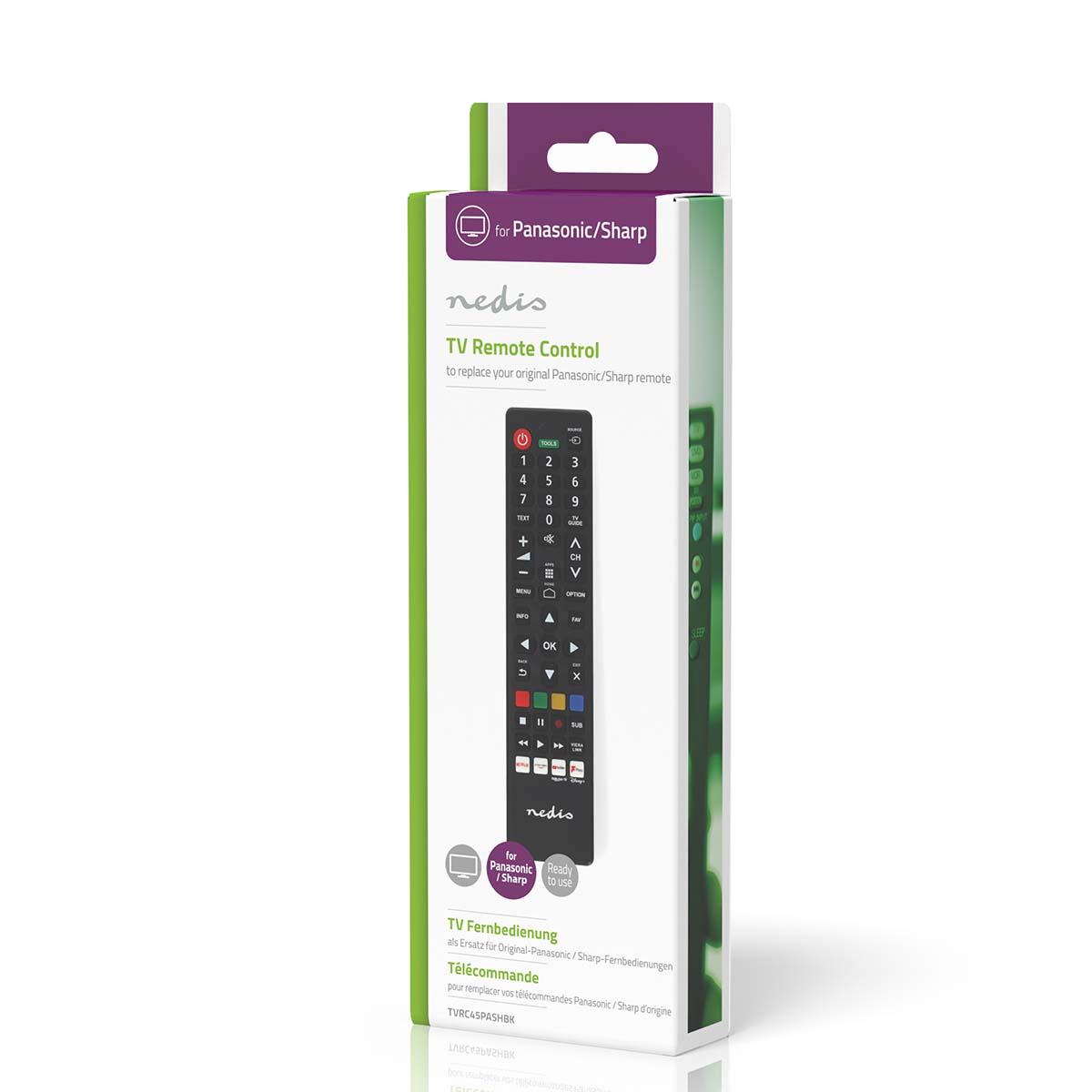 Pilot do telewizora w opakowaniu.