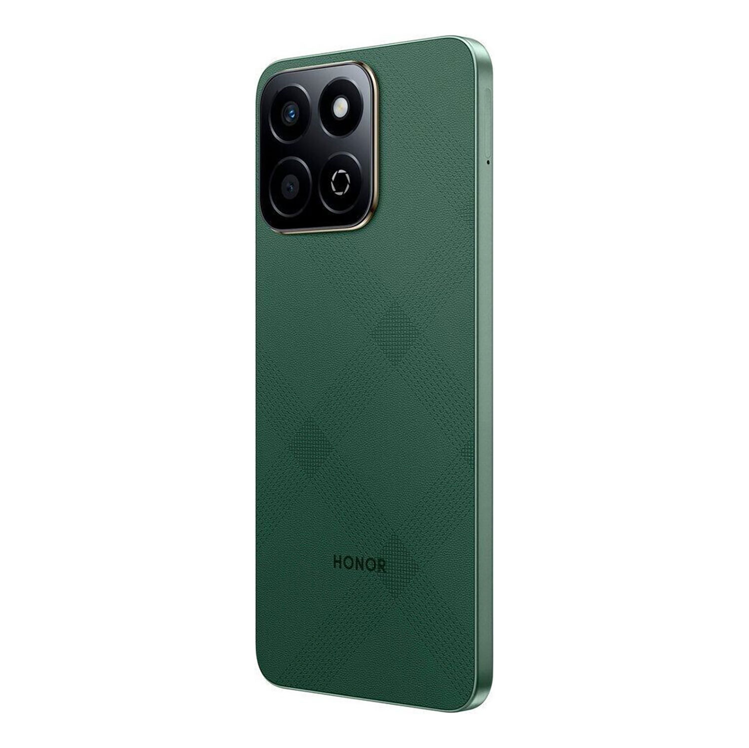 Ein grünes Honor-Smartphone mit strukturierter Rückseite und mehreren Kameralinsen.