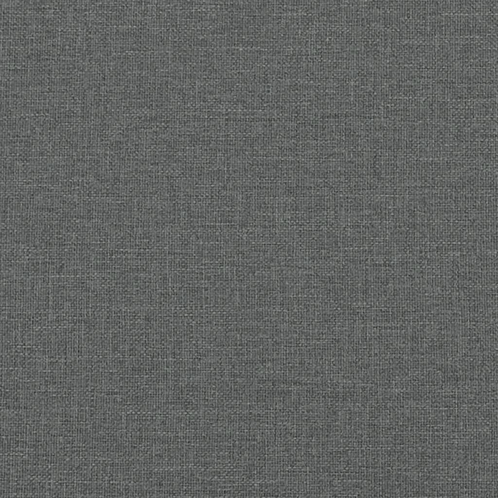 Nahaufnahme von grauem Stoff, zeigt die Textur des Materials.