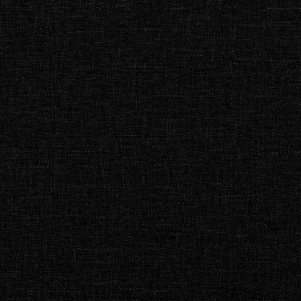 Nahaufnahme von schwarzem Stoff, der eine strukturierte Oberfläche mit Webmuster zeigt.