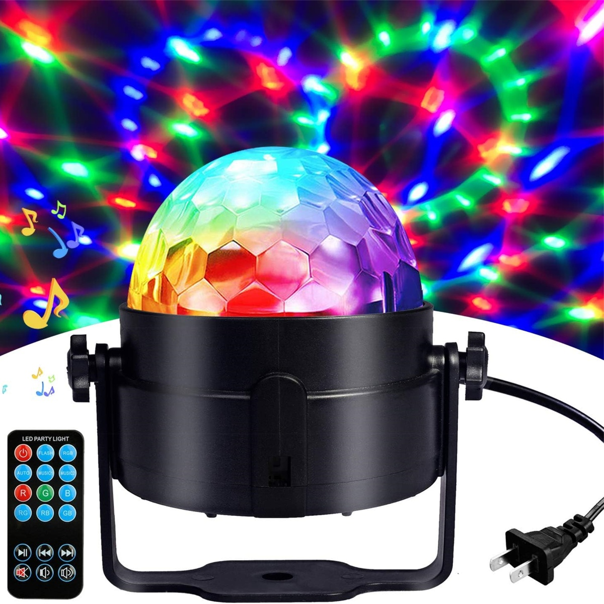 Disco Light - LED-licht horloge met geluid geactiveerd | Oplaadbare