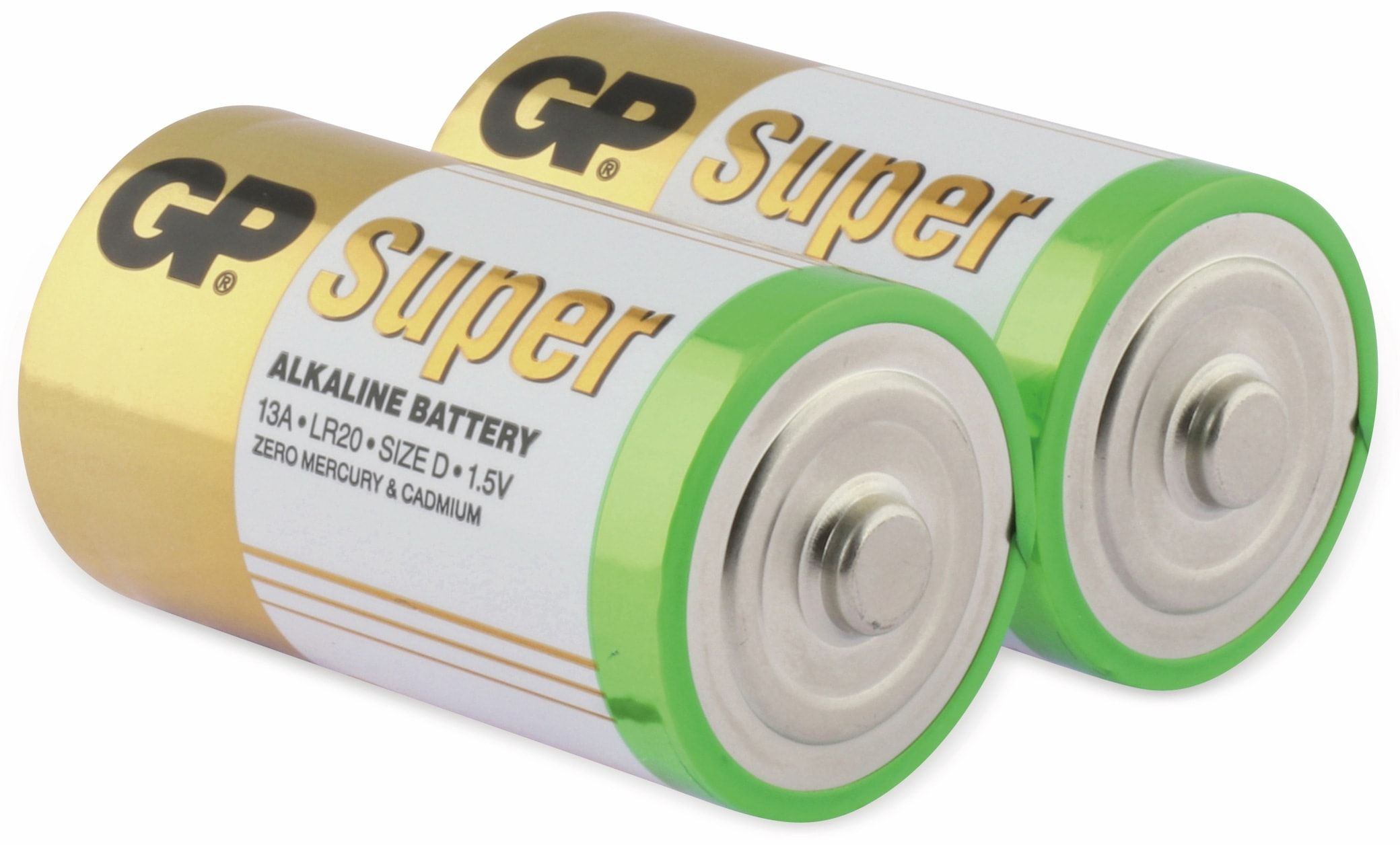 Due batterie, verde e oro.