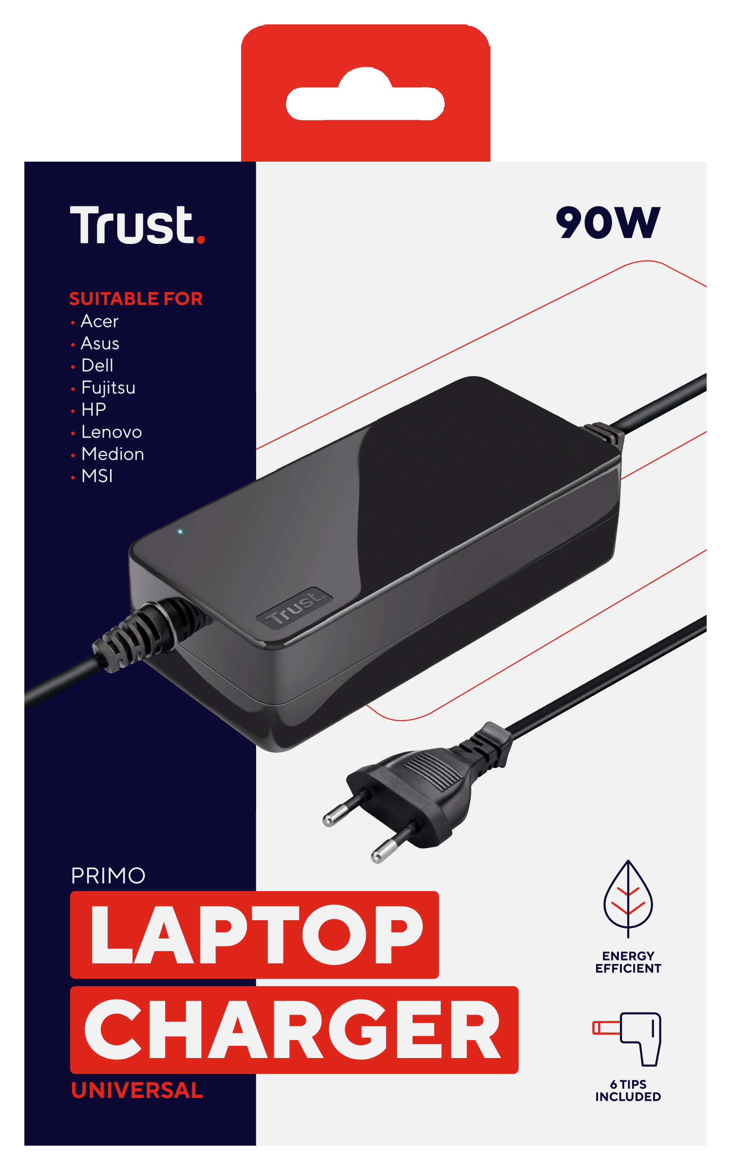 Trust Primo Universele Notebook AC Adapter 90W