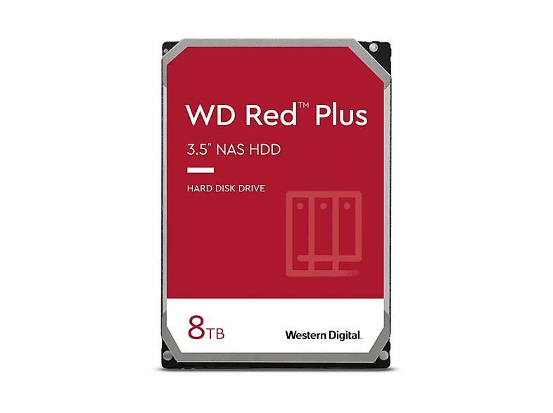 WESTERN DIGITAL WD Red® Plus NAS Festplatte | 8 TB, 256MB, 8 TB