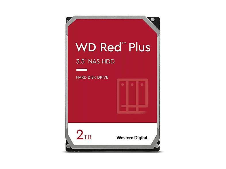 WD (WESTERN DIGITAL) Red Plus 2 TB Interne harde schijven (HDD