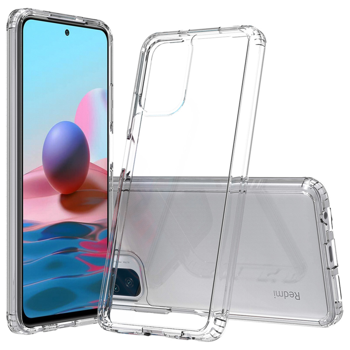 Coque Souple Transparente Anti-choc Pour Xiaomi Redmi Note 10 Pro - Marque NOVAGO, En Silicone/caoutchouc - Neuf