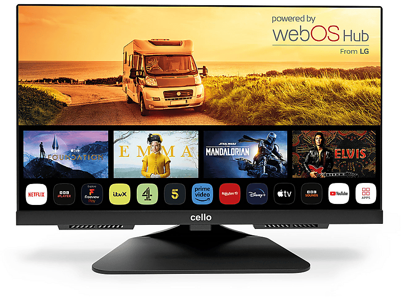 CELLO 19 Zoll Smart 12V LED TV (19 Zoll / 47 cm, HD-ready, SMART TV)