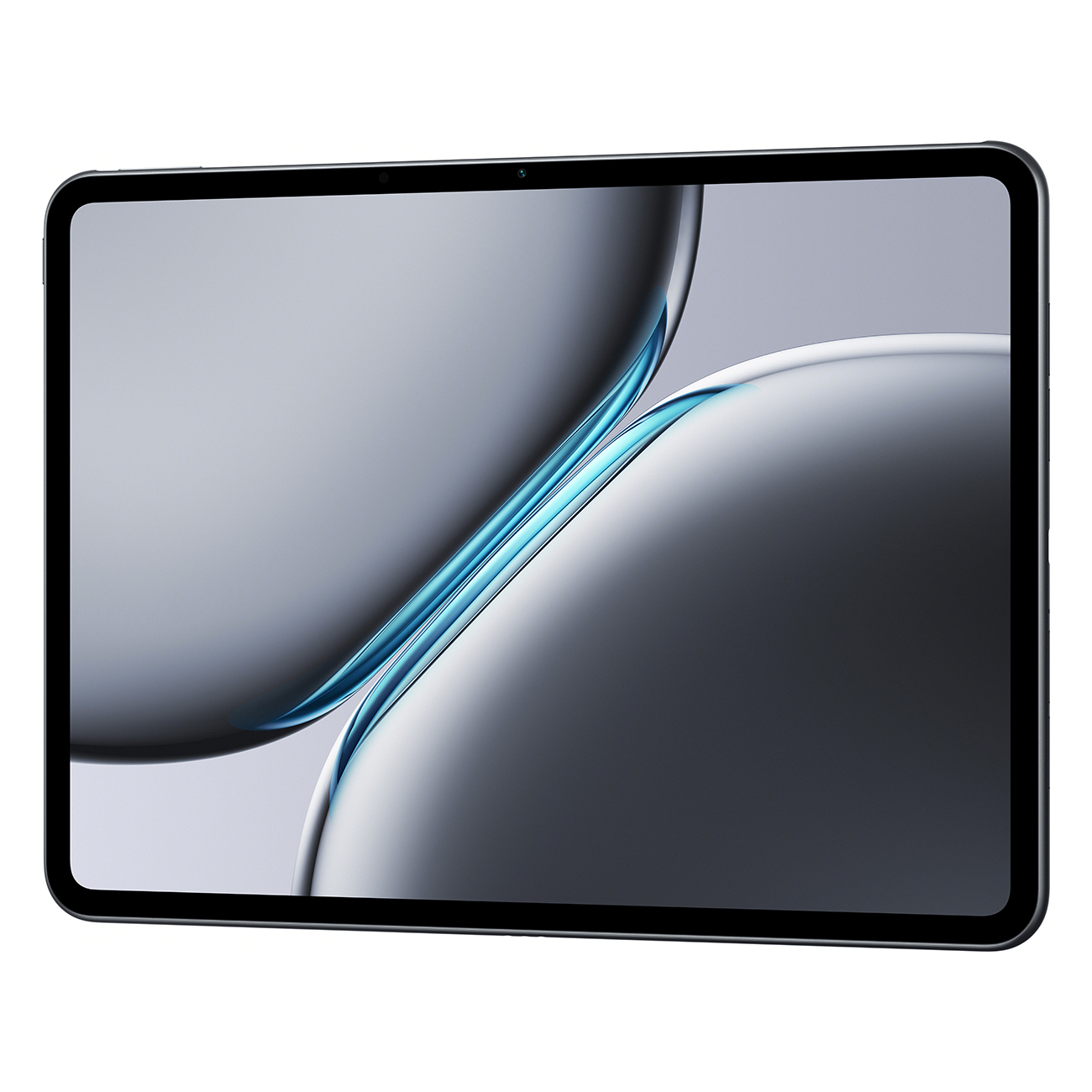 Czarny tablet z ekranem wyświetlającym obraz cyfrowy. Elegancki, nowoczesny design.