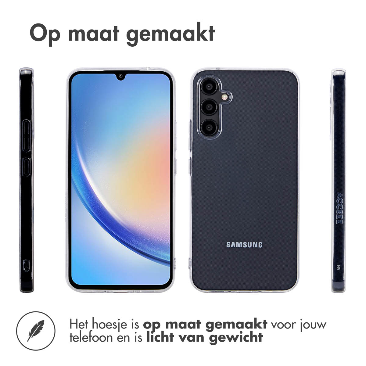 Plusieurs coques de téléphone, avec un téléphone au milieu. Toutes les coques sont faites sur mesure.