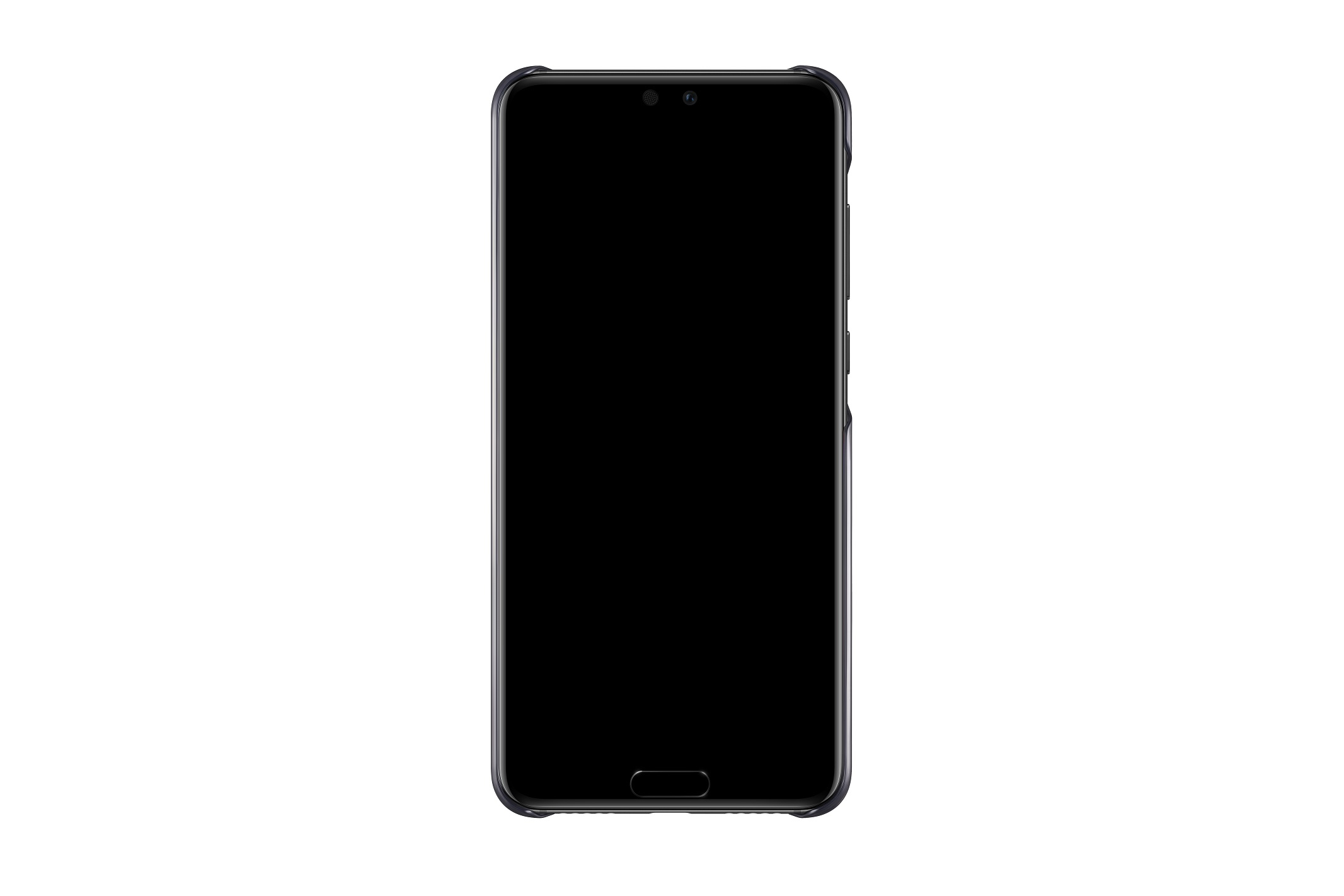 Un telefono nero con schermo nero.