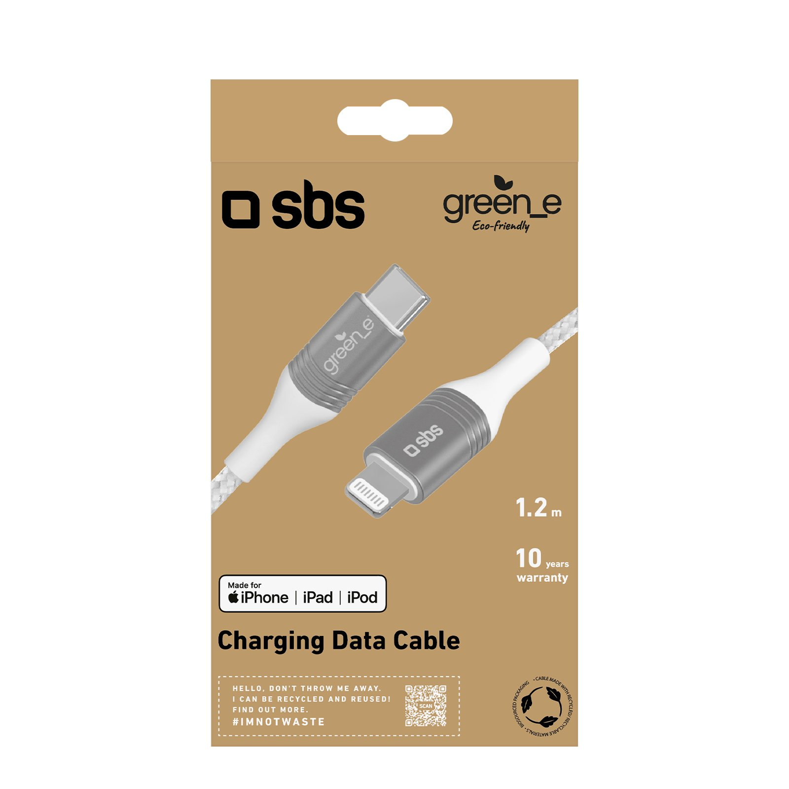 Dos módulos transceptores SFP+ con etiquetas.