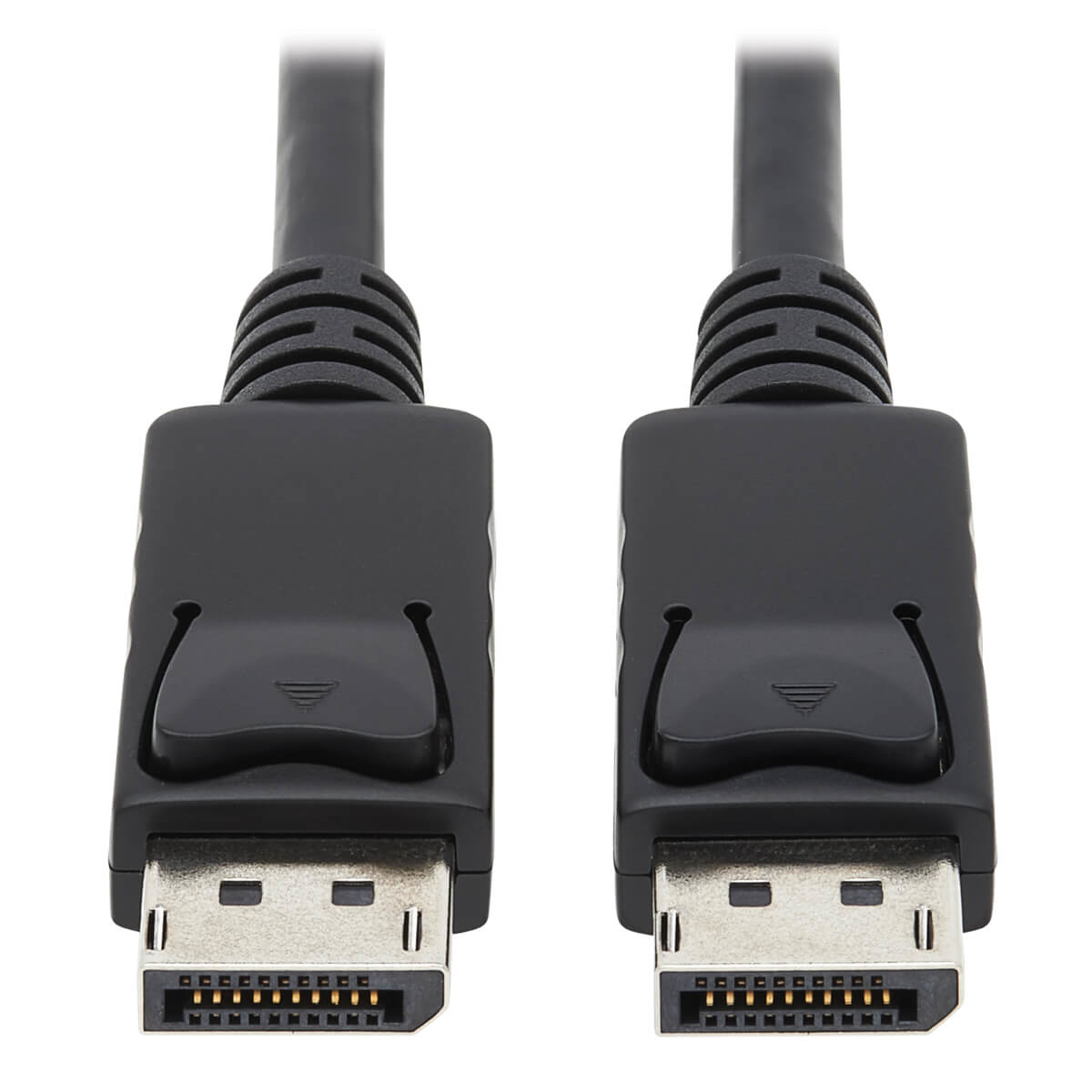 Due connettori DisplayPort neri affiancati, focus sulle interfacce di connessione.