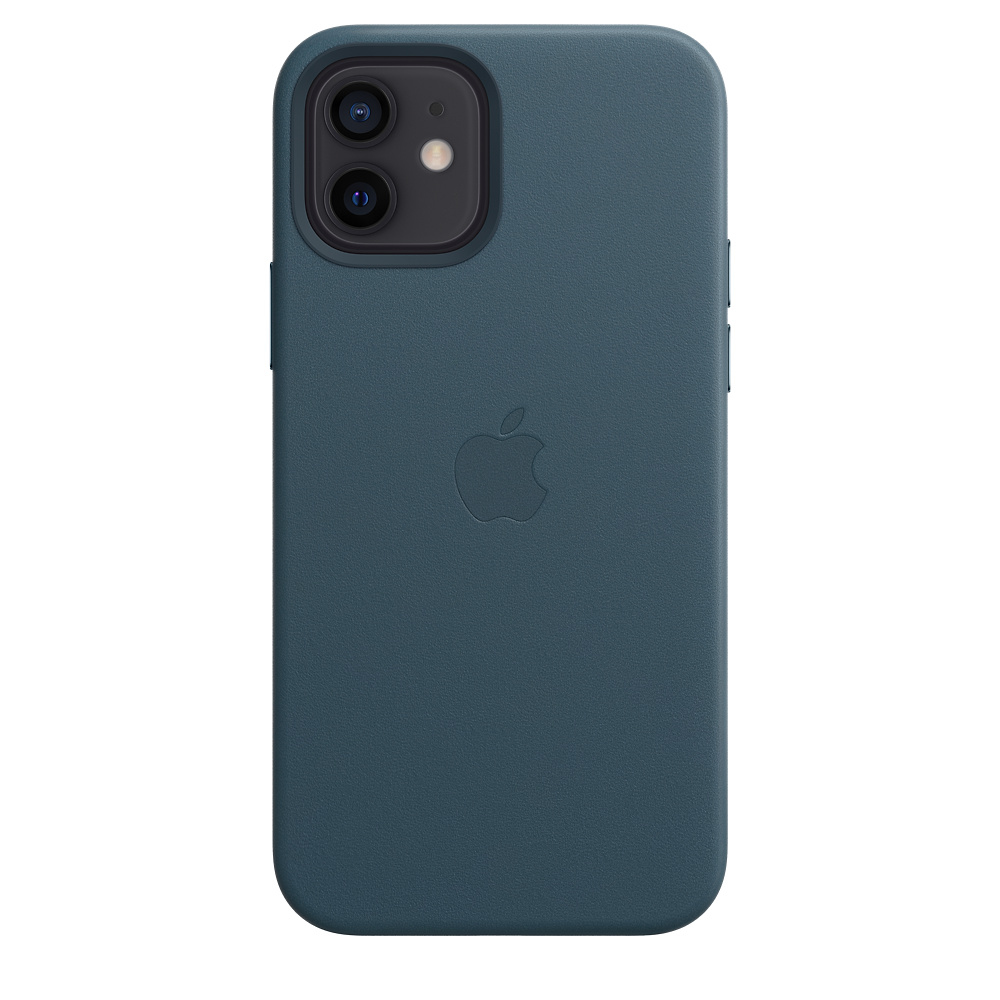 Türkisfarbene iPhone-Hülle mit dem Apple-Logo darauf.