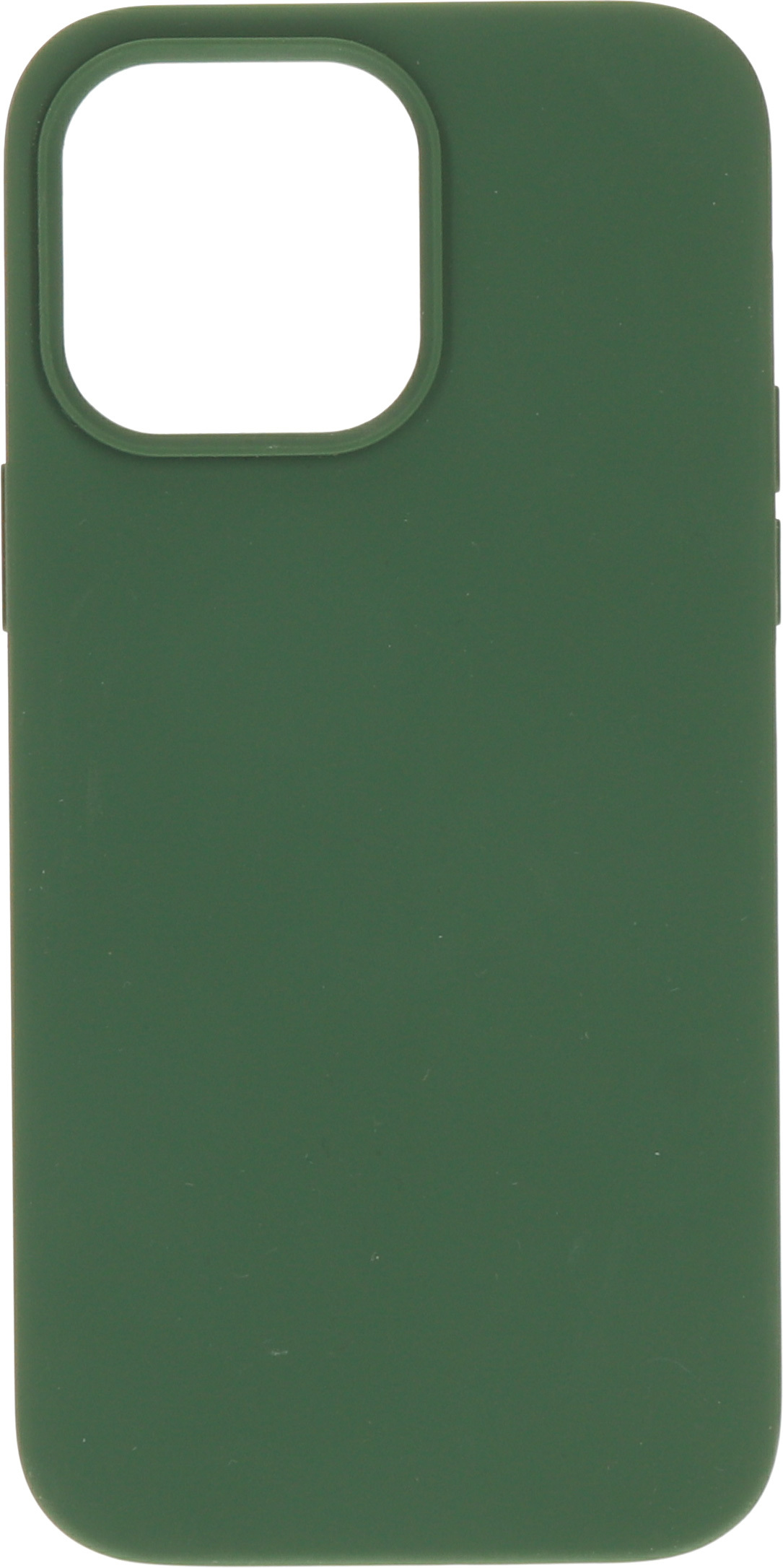 Groene telefoonhoes, achteraanzicht.