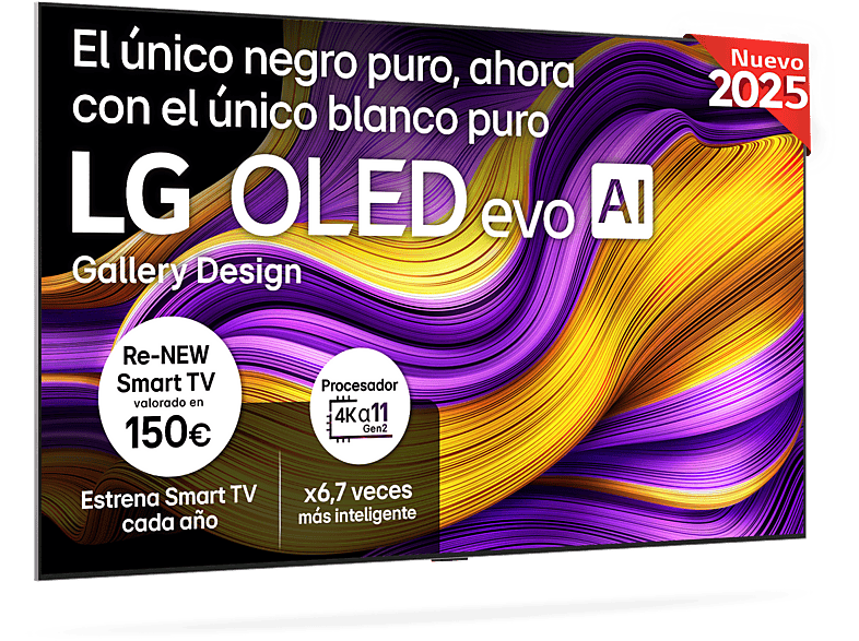 LG OLED evo AI G5 OLED83G54LW Fernseher (Flat, 83 Zoll / 2,11 cm, UHD 4K, SMART TV)