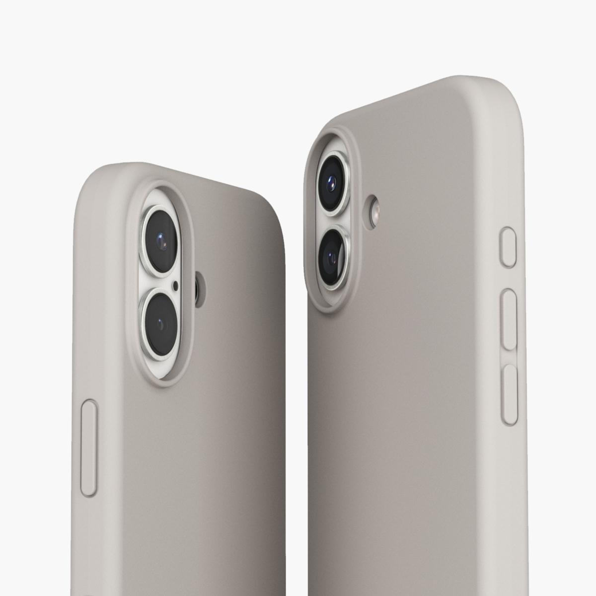 Une coque de téléphone noire avec une découpe d'appareil photo rose et un logo Apple au dos.