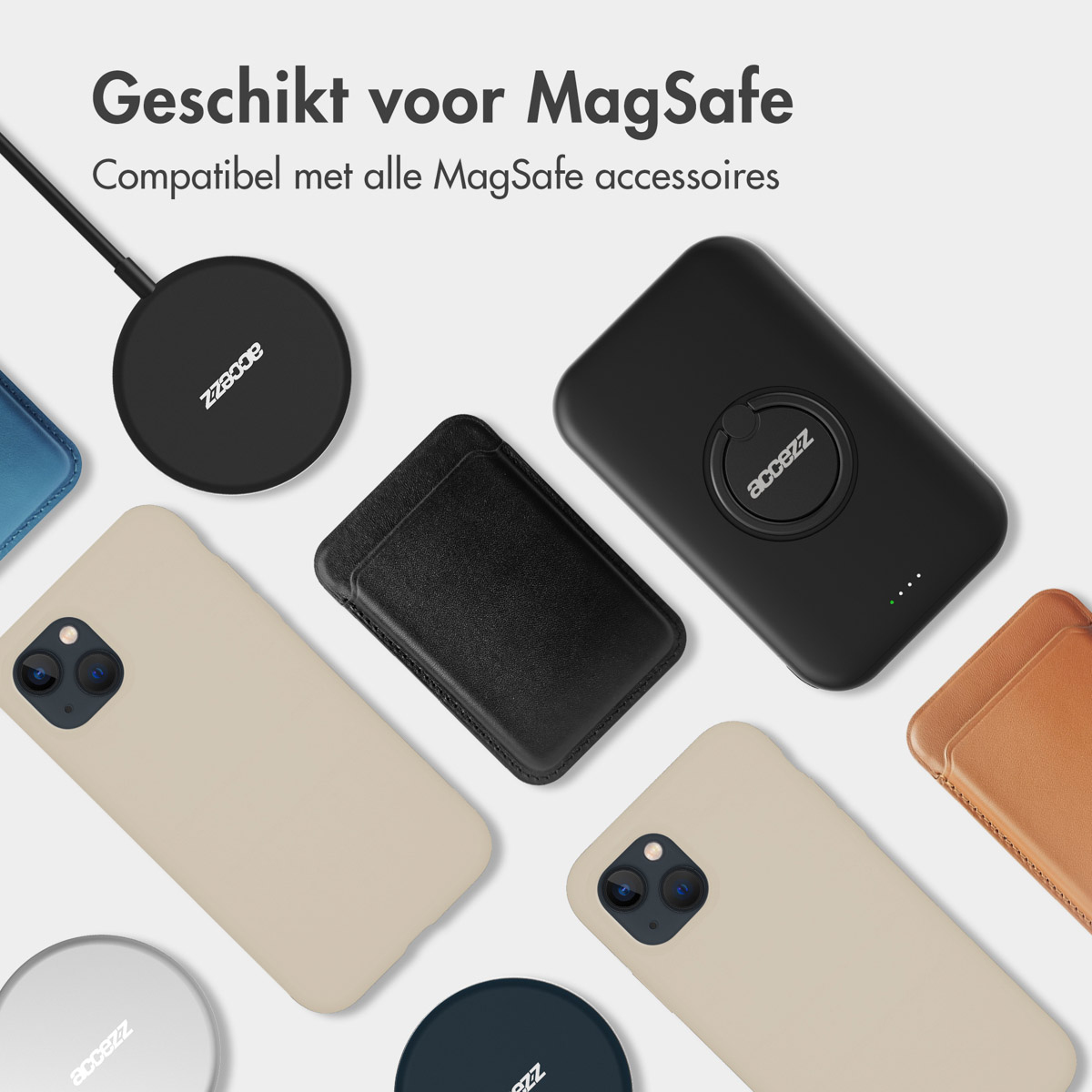 Accesorios para teléfonos. Hay varias fundas para teléfonos, un cargador negro y otros accesorios para teléfonos.
