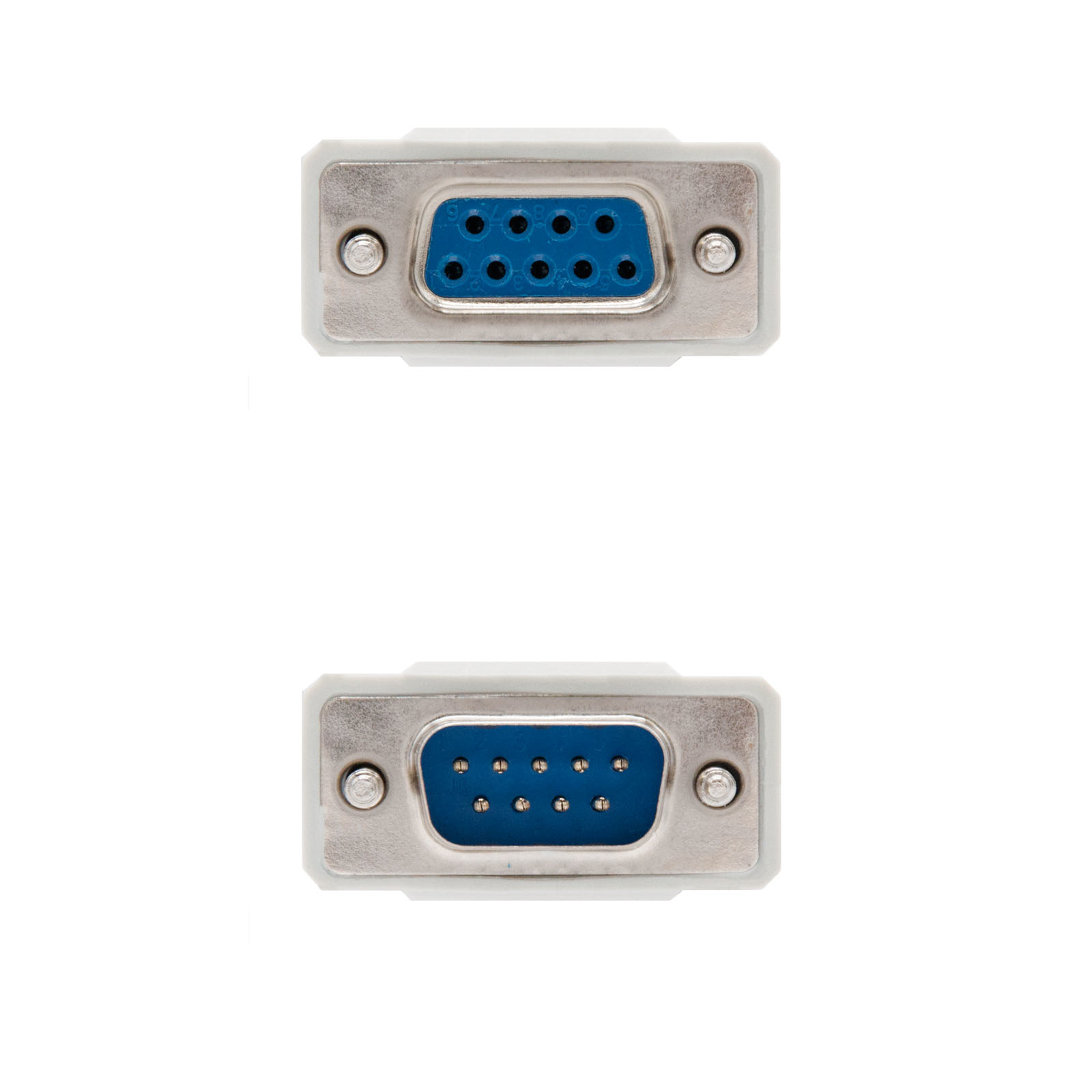 Twee grijze connectoren die de pin-indeling op een witte achtergrond tonen.
