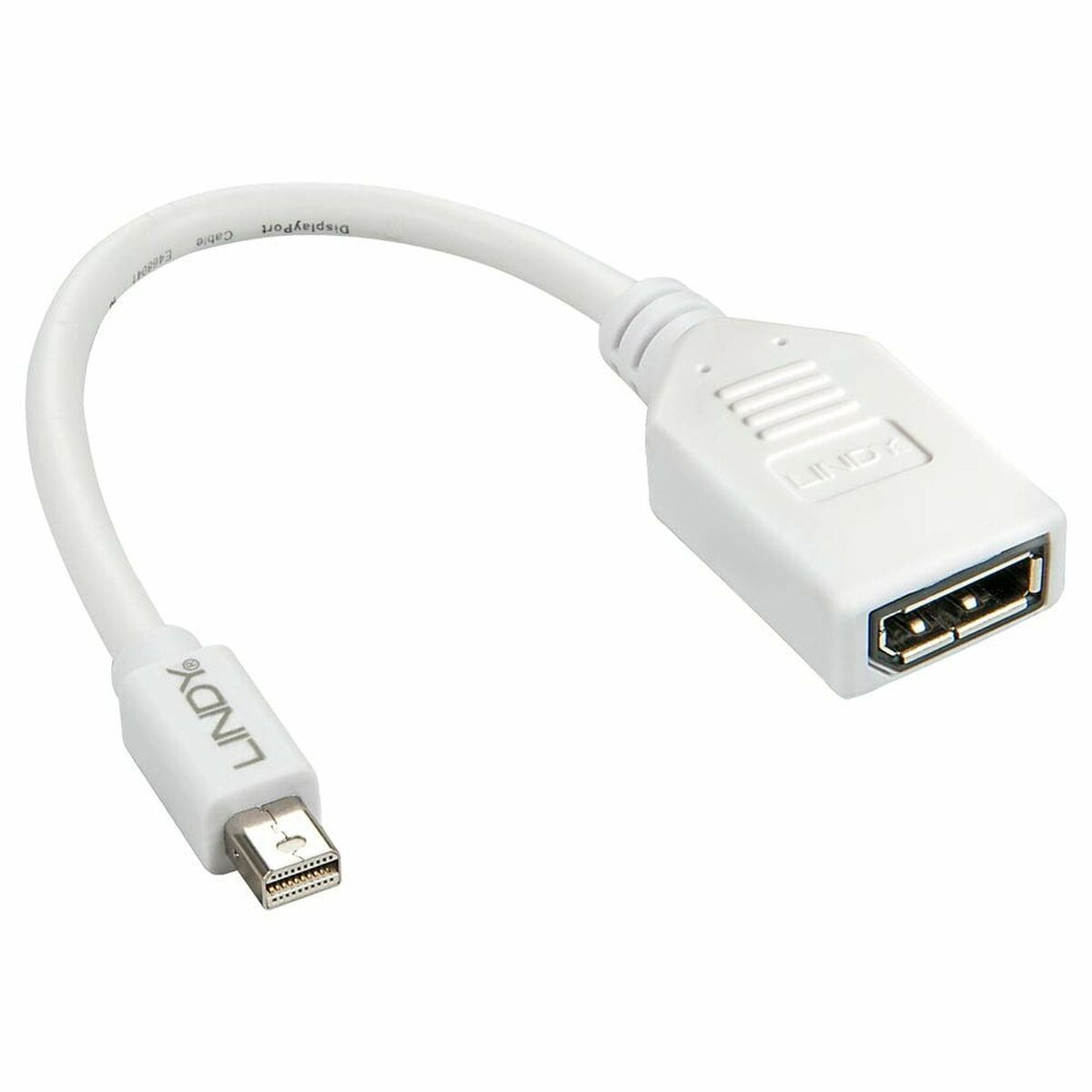 Cavo adattatore bianco, mini-DisplayPort a DisplayPort.