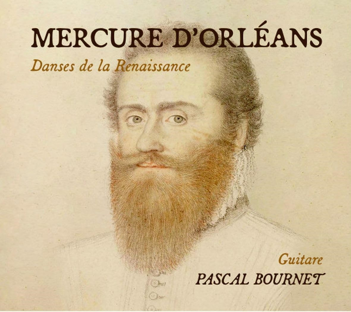 Copertina dell'album. Ritratto di un uomo con la barba, testo sopra e sotto.