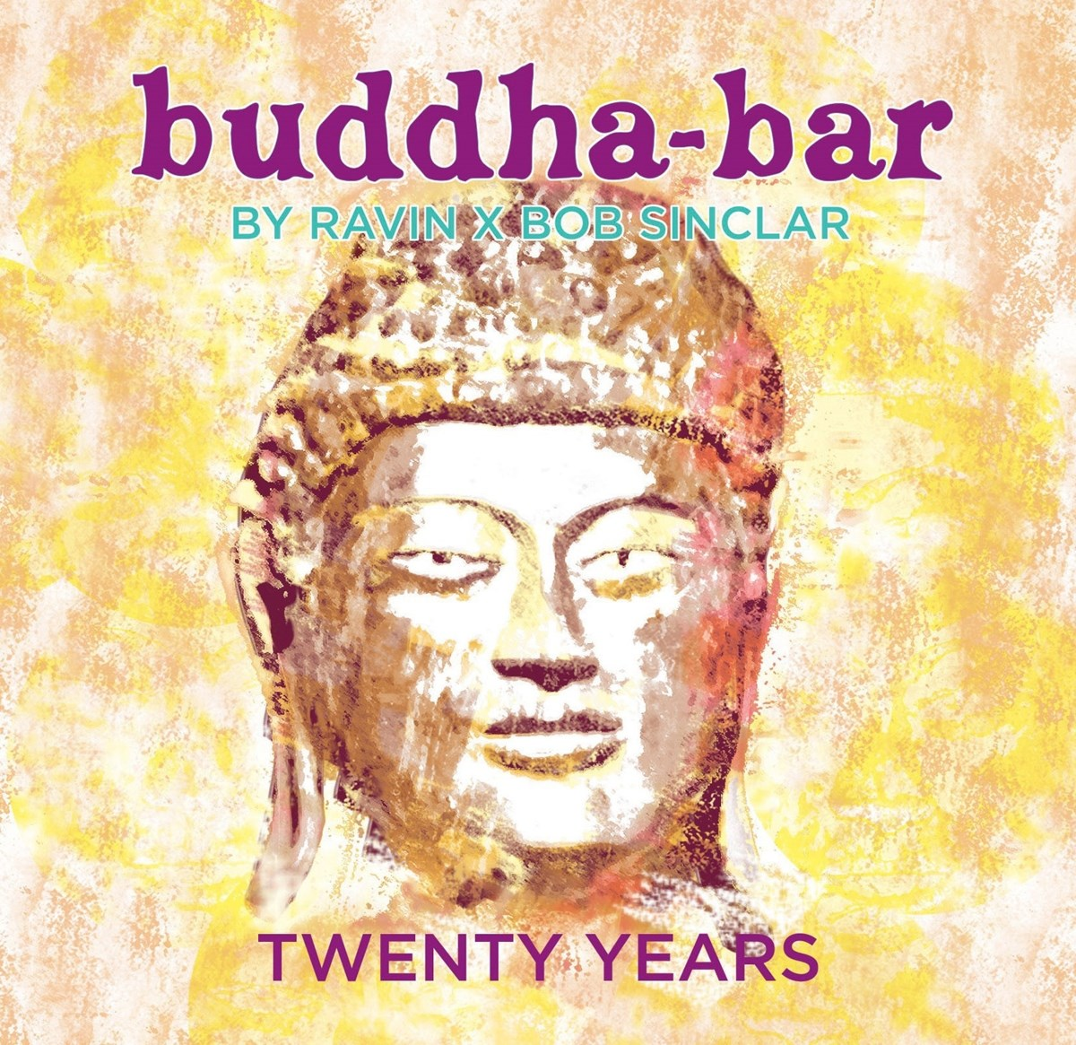 Copertina dell'album con una testa di Buddha stilizzata su uno sfondo colorato.