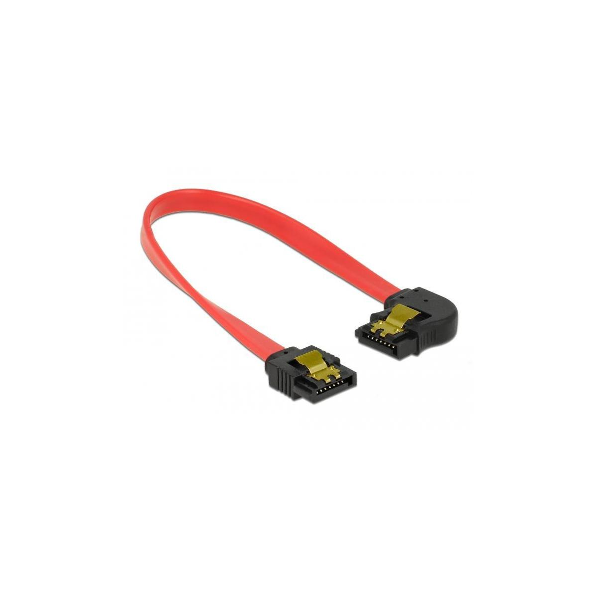 Cavo SATA rosso con connettori neri.