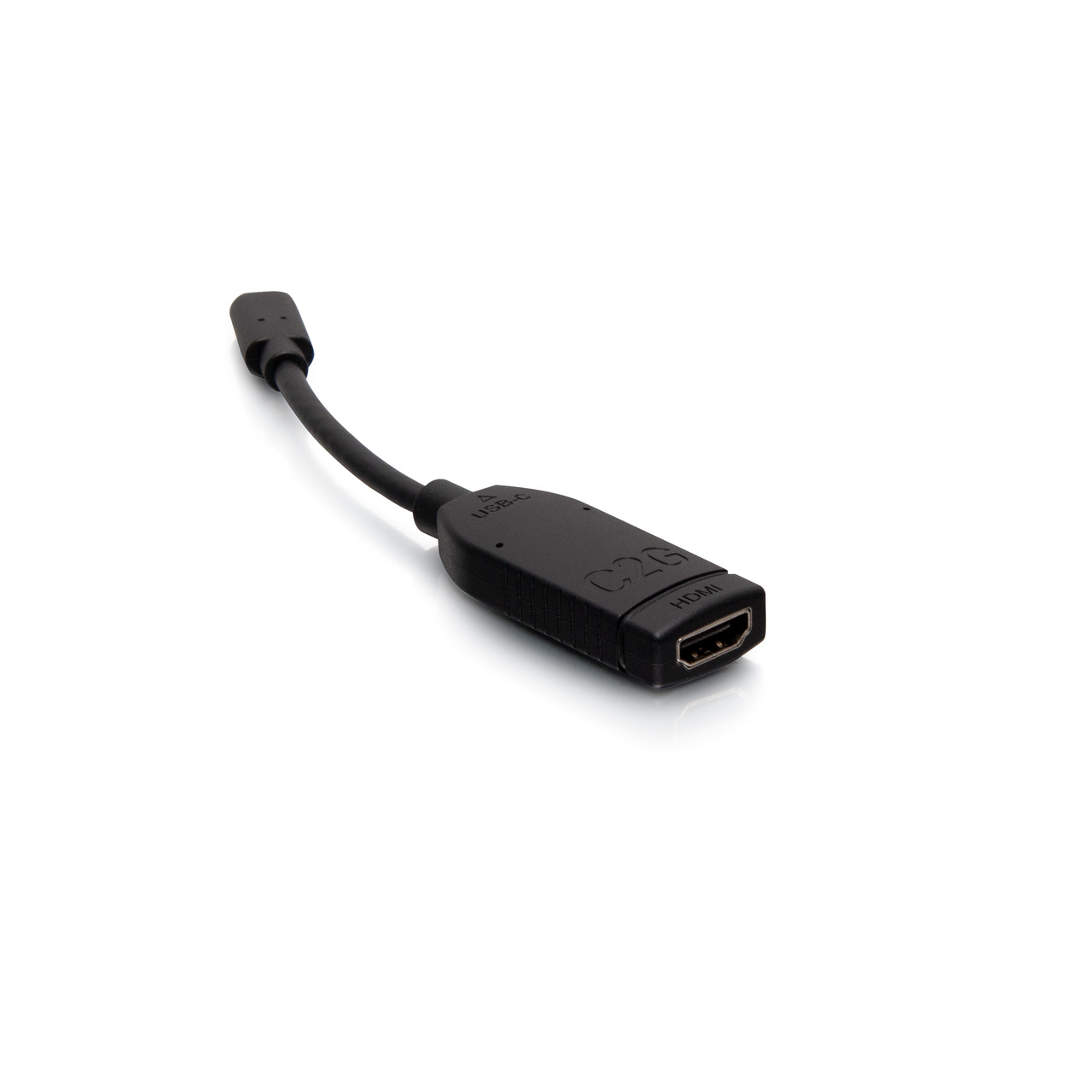 Adattatore da USB-C a HDMI nero.