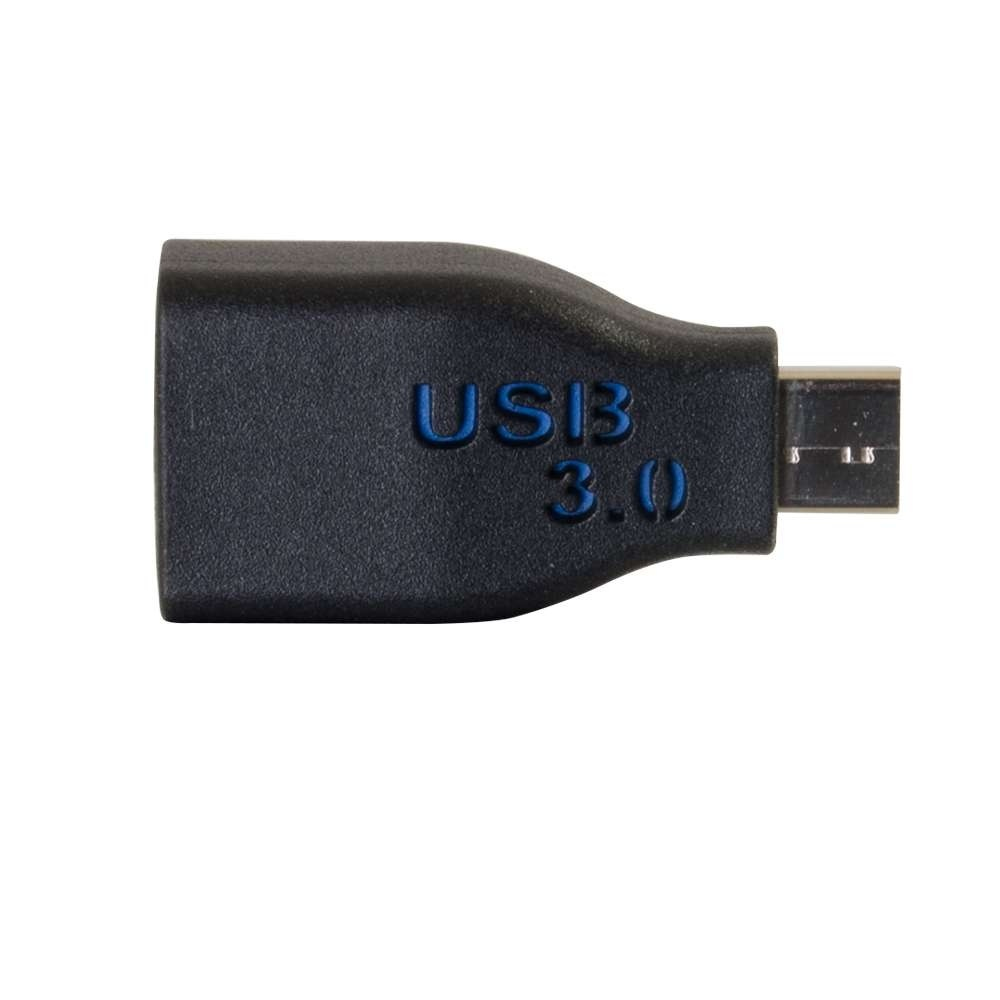 Czarny adapter USB 3.0 do Micro USB.