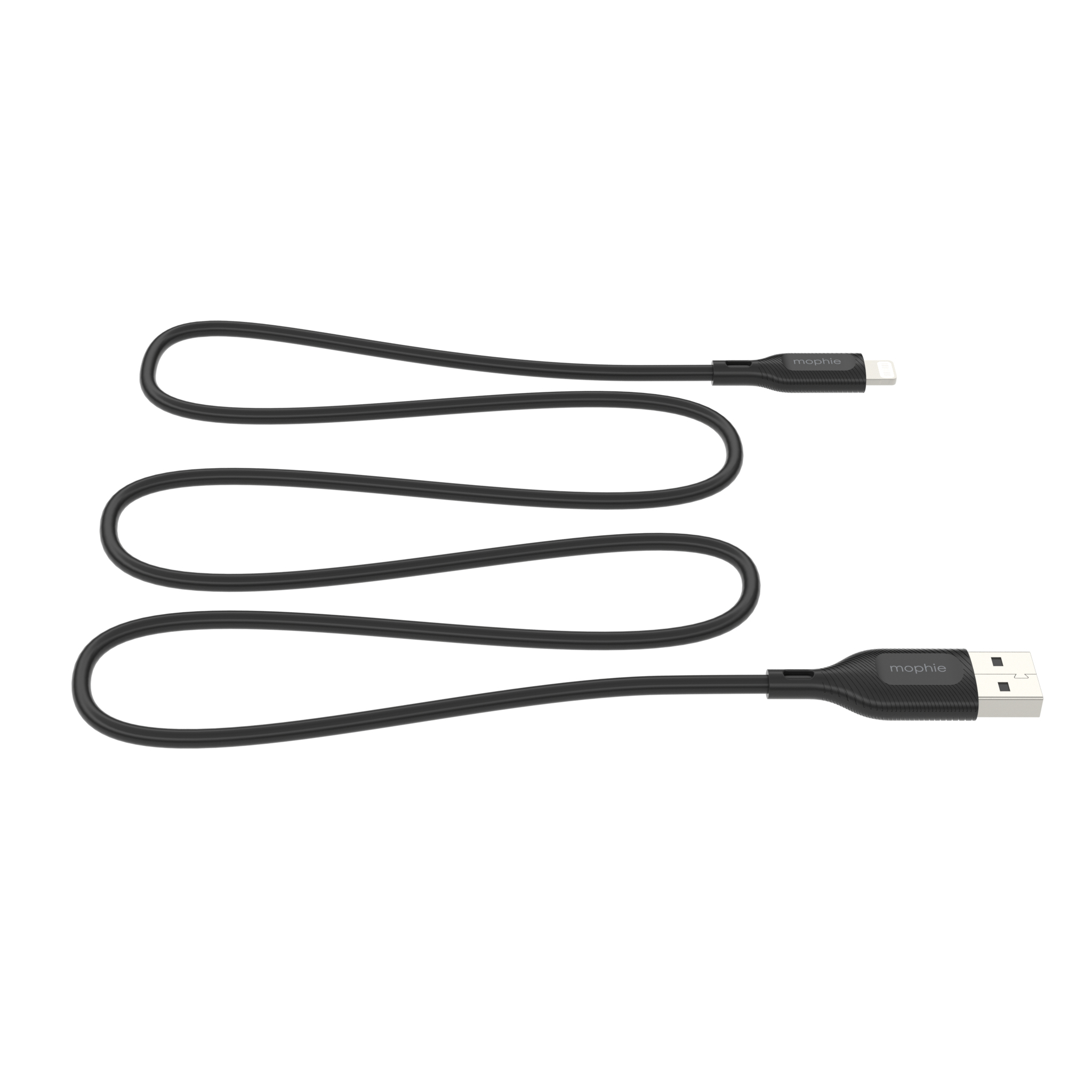 Cavo Mophie USB-C a USB-A nero.