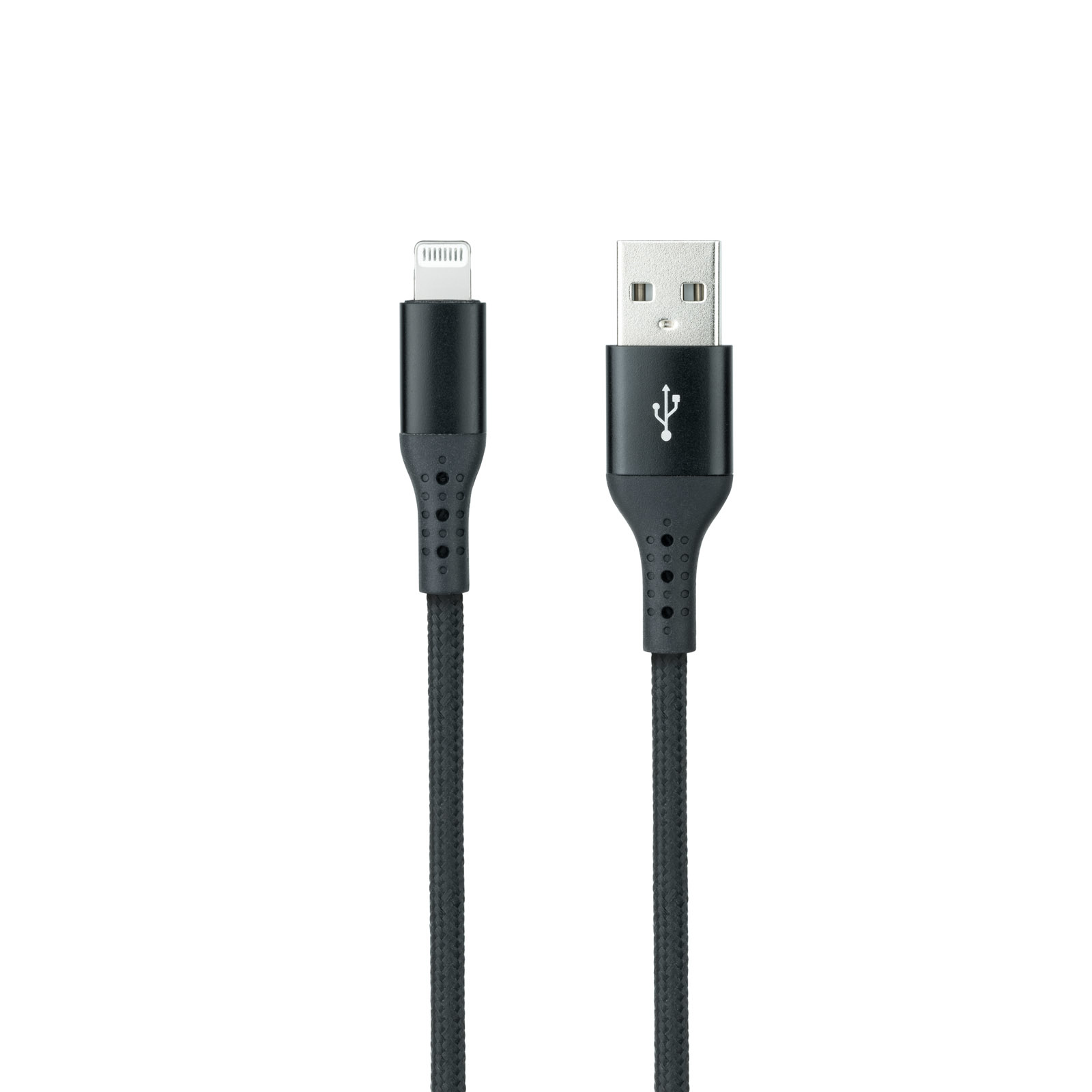 Cavo USB a Lightning nero.
