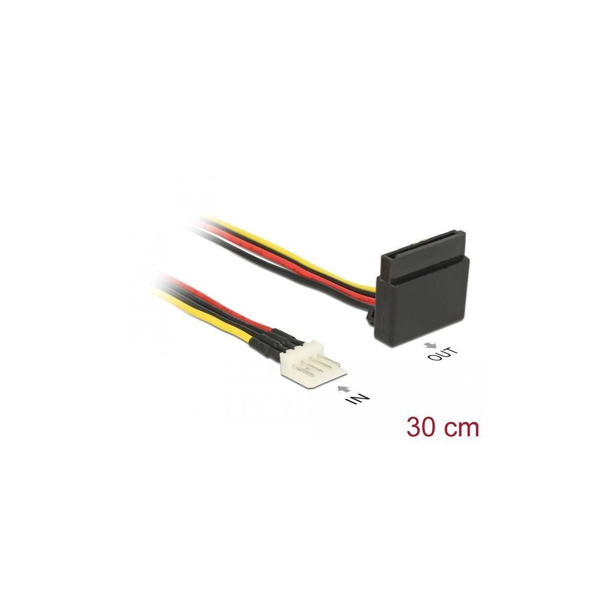 Un piccolo connettore bianco con una scatola nera e tre fili colorati: nero, giallo e rosso.