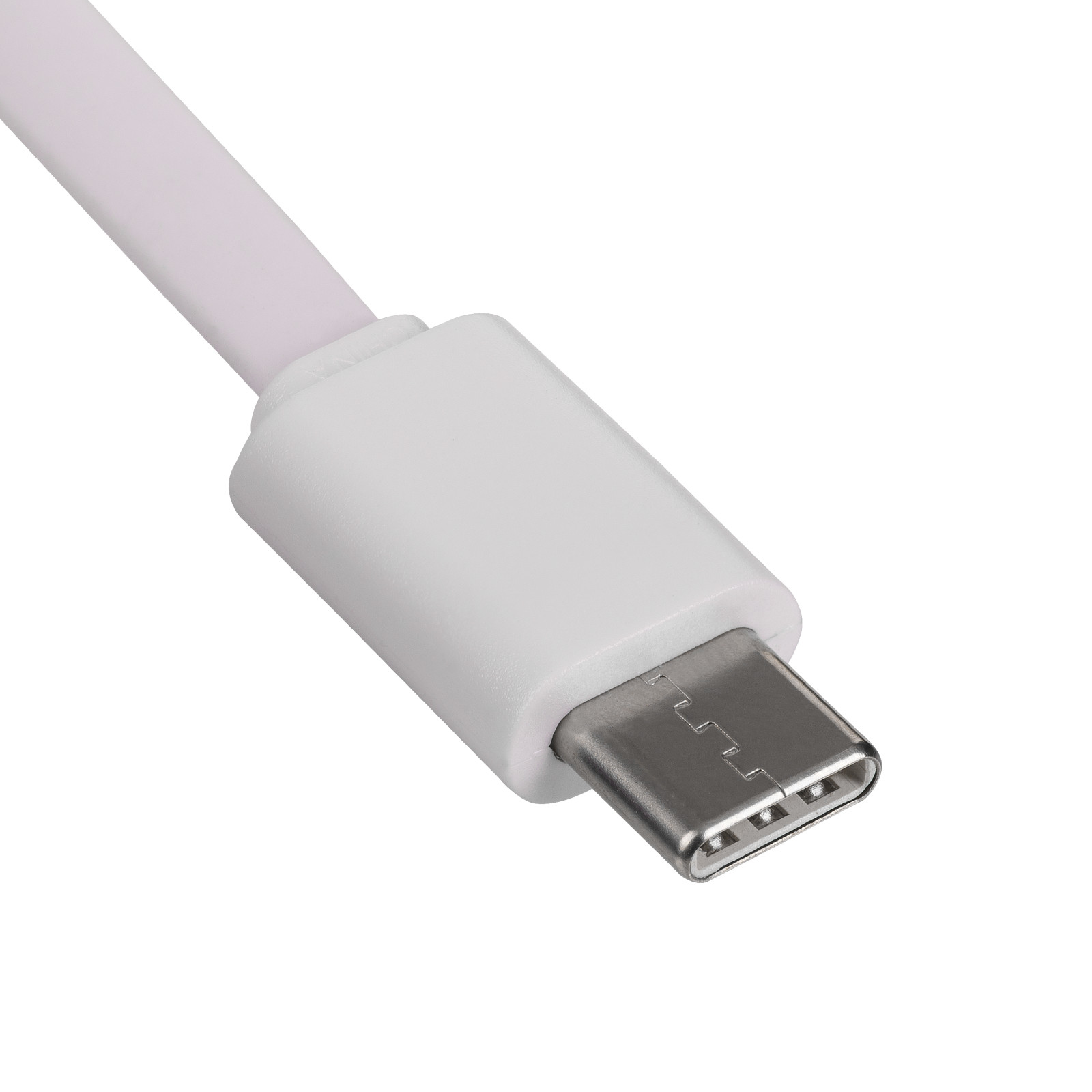 Białe złącze USB-C. Złącze jest białe i ma połączenie USB-C.