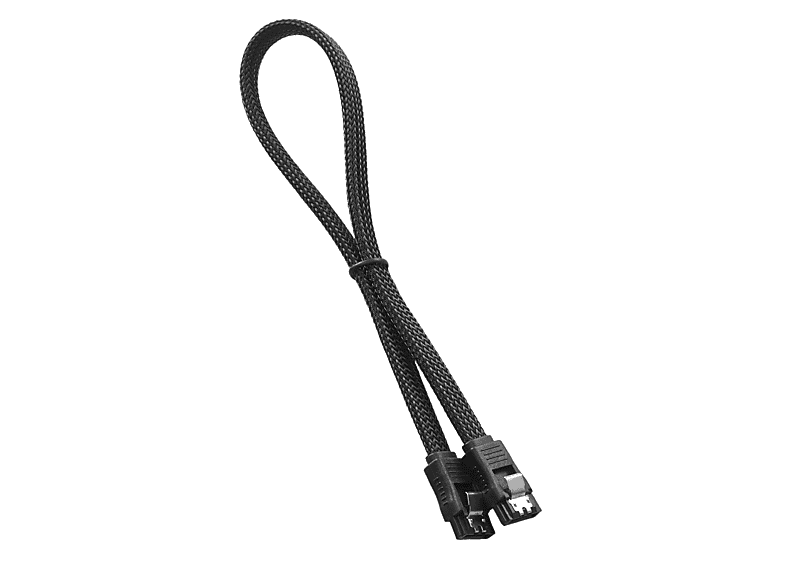 CableMod Cavo SATA 3 Ad Angolo Retto ModMesh - 30 Cm, Nero, Per PC Gaming E Modding - 4