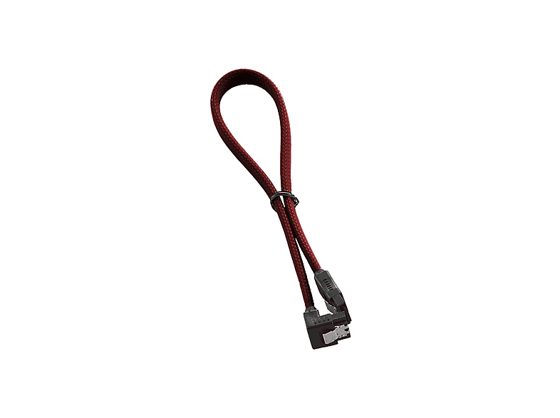 CableMod Cavo SATA 3 Angolare 30 Cm Nero - ModMesh Right Angle Per Alimentatore PC, Connettore A Gomito, Qualità Premium Per Principianti Ed Esperti