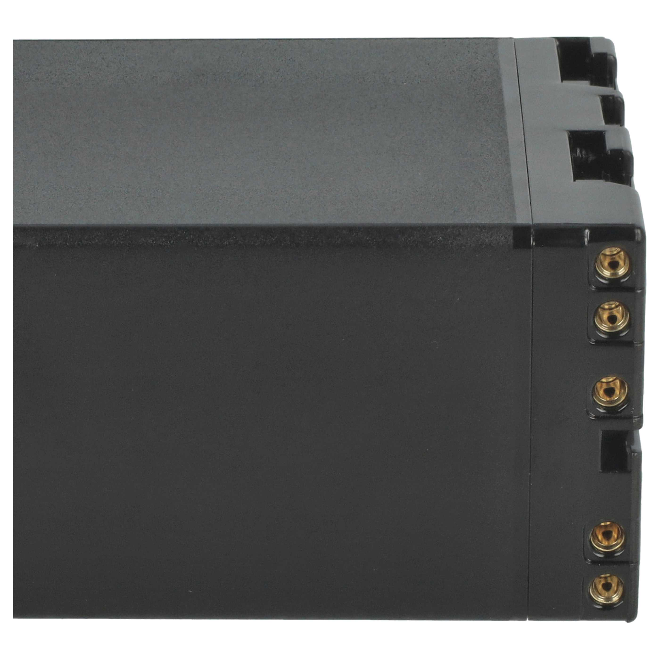 Schwarze Box-Seite, zeigt Anschlüsse für ein elektronisches Gerät.