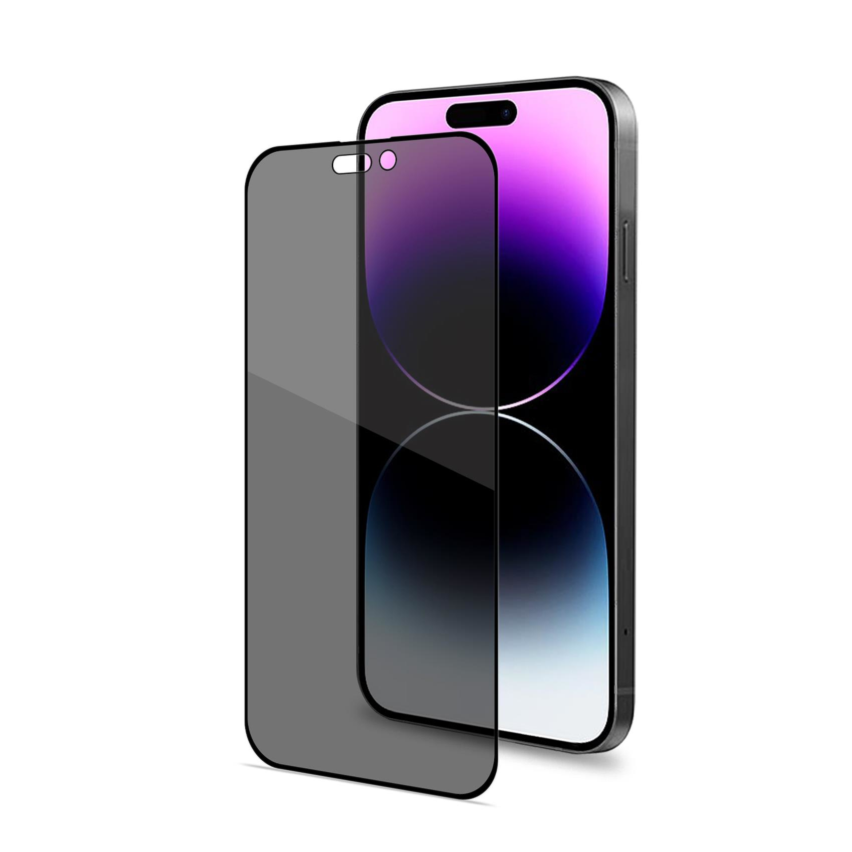Uno smartphone con una protezione schermo accanto, mostra schermo e protezione.