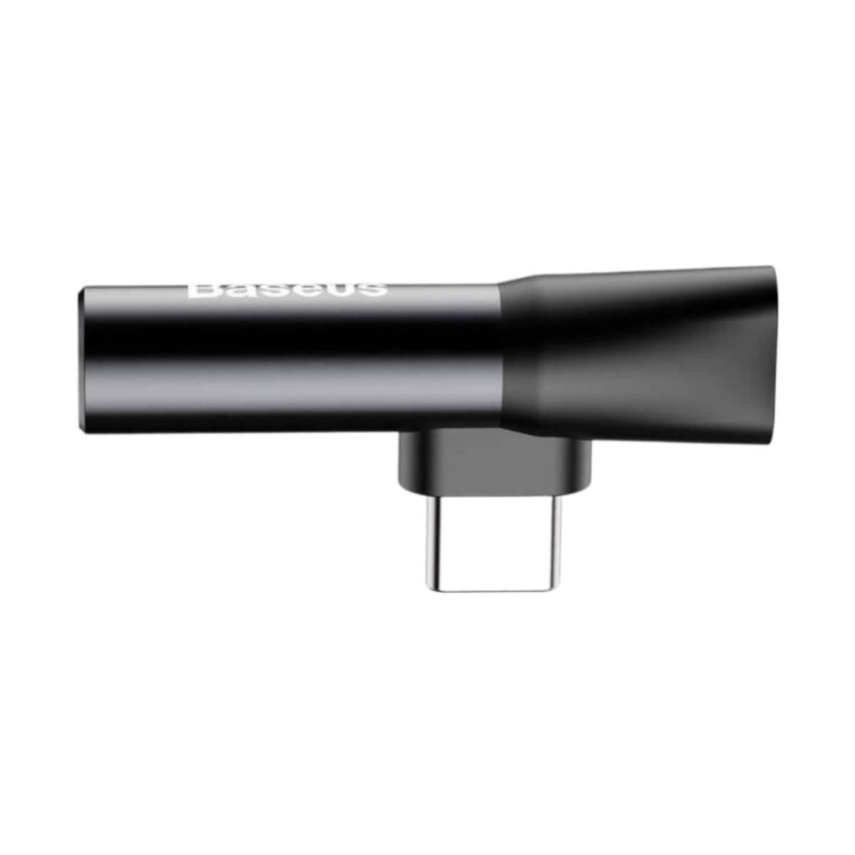 Czarny adapter Baseus ze złączem USB-C.