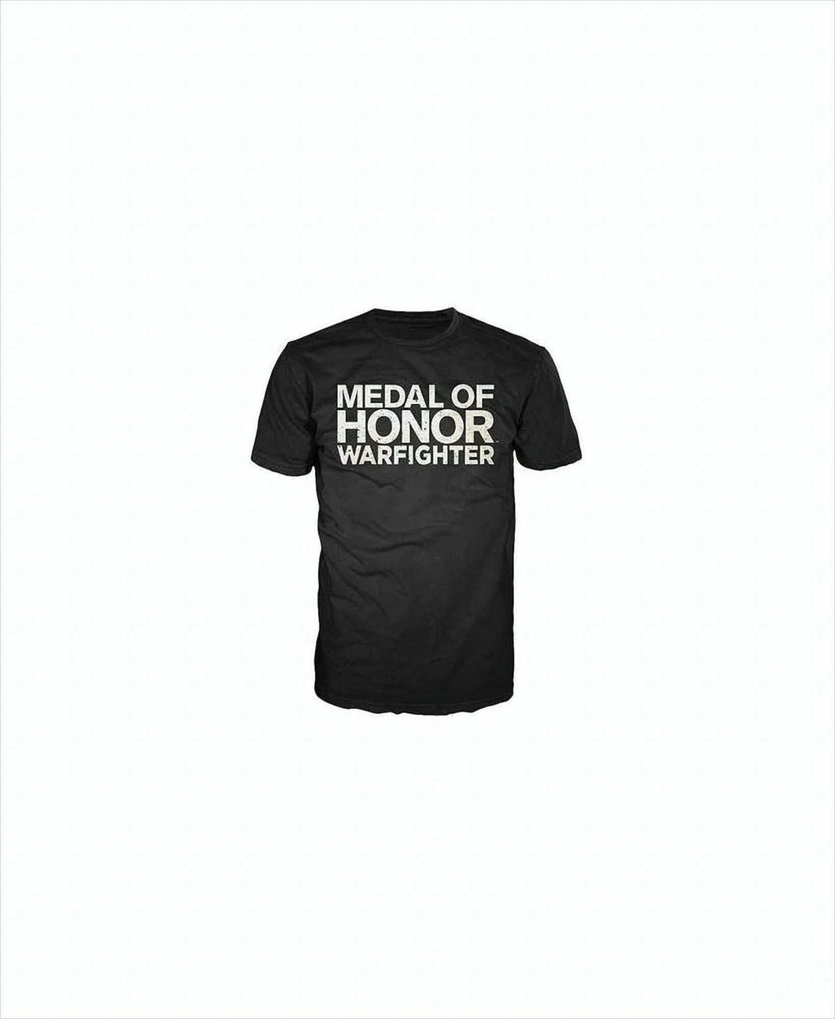 Schwarzes T-Shirt mit den Worten "MEDAL OF HONOR WARFIGHTER".