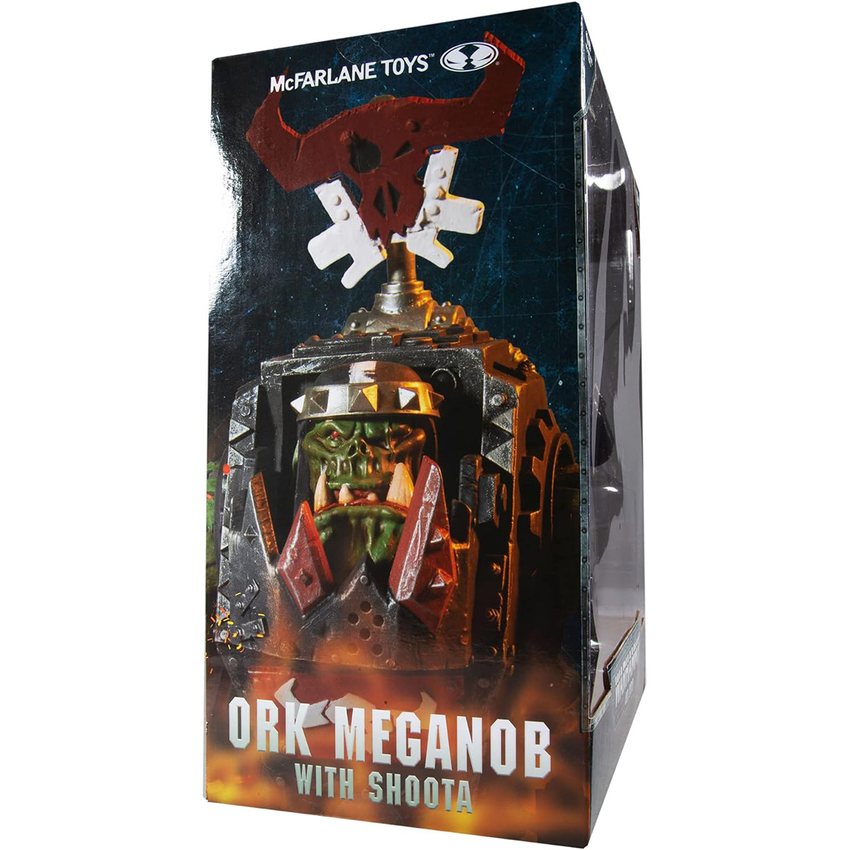 McFarlane Toys Box mit einem Ork Meganob mit Shoota.
