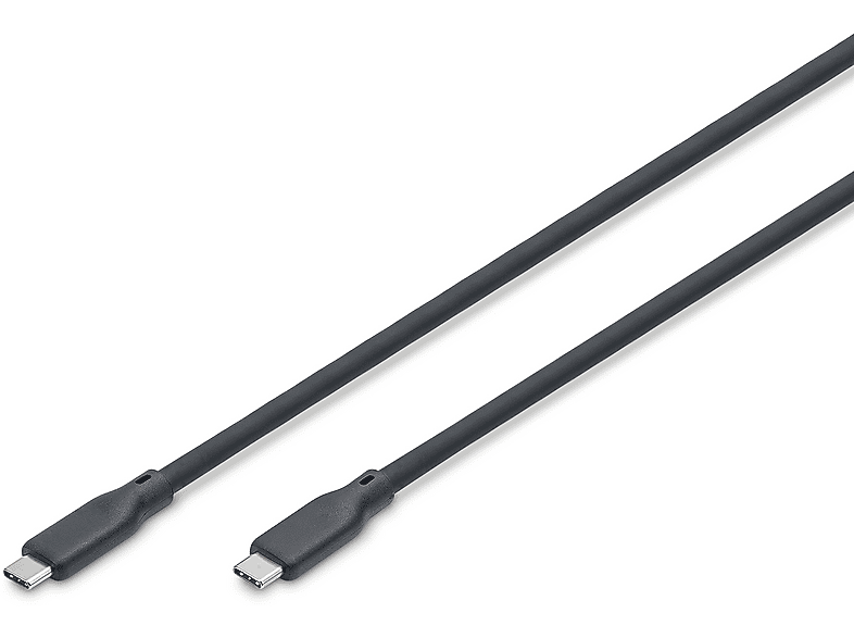 DIGITUS Şarj Data 4K Type-C to Type-C 5 Gbps 2 m Kablo Siyah